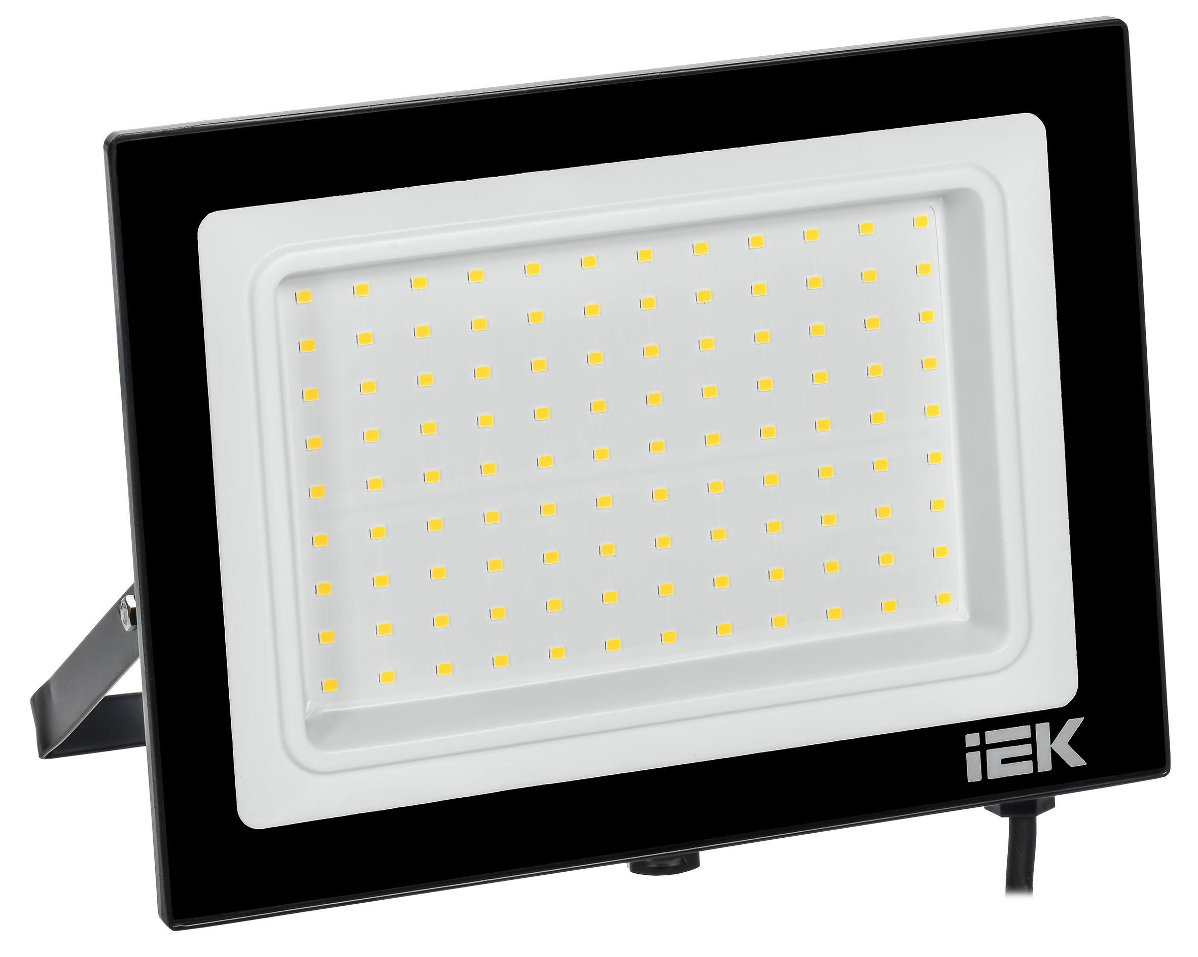 Прожектор СДО 06-100 светодиодный черный IP65 6500 K IEK — фото