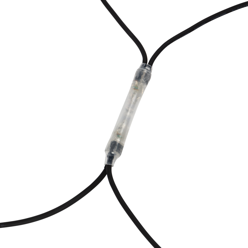 Гирлянда светодиодная Сеть 2x1,5м 288 LED МУЛЬТИ черный каучук IP67 постоянное свечение 230В блок в комплекте NEON-NIGHT — фото
