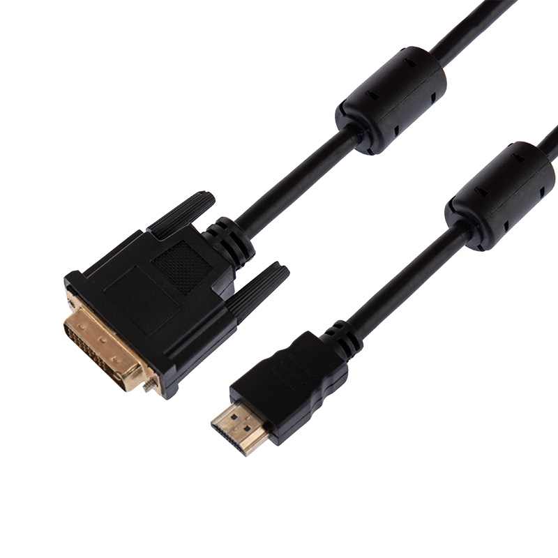 Шнур HDMI – DVI-D, 7м, позолоченный, с фильтрами REXANT