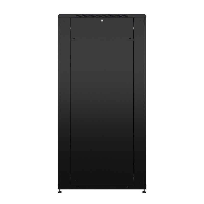 Шкаф телекоммуникационный напольный 19" 42U 800х1000мм, передняя и задняя дверь с перфорацией, разборный, черный (RAL 9005) REXANT — фото