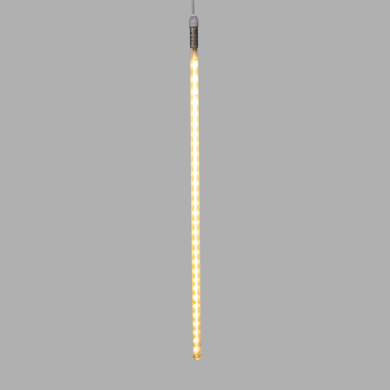 Гирлянда Тающие сосульки комплект 10 шт. х 50см, шаг 100см, 600 LED ТЕПЛЫЙ БЕЛЫЙ, белый каучук, IP65, 24В, соединяется NEON-NIGHT — фото