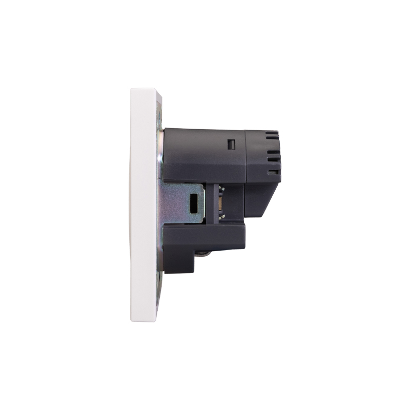 Розетка STRONG 1-ая с/з с/у з/ш 16А с USB A+C быстрой зарядки 5В/3А жемчуг KRANZ — фото