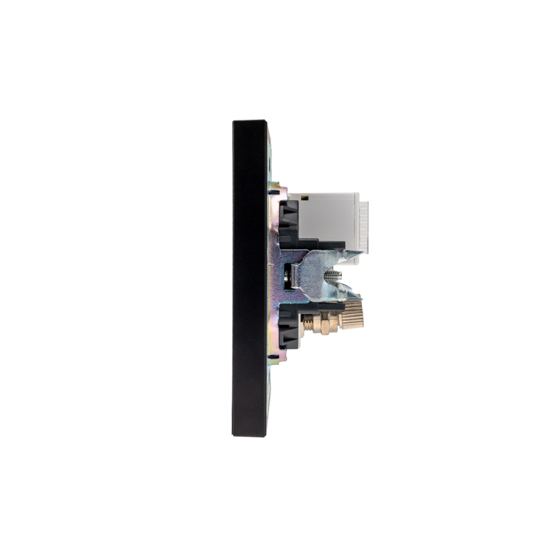 Розетка STRONG компьютерная RJ45 кат6 + TV с/у антрацит KRANZ — фото