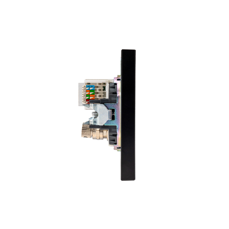 Розетка STRONG компьютерная RJ45 кат6 + TV с/у антрацит KRANZ — фото