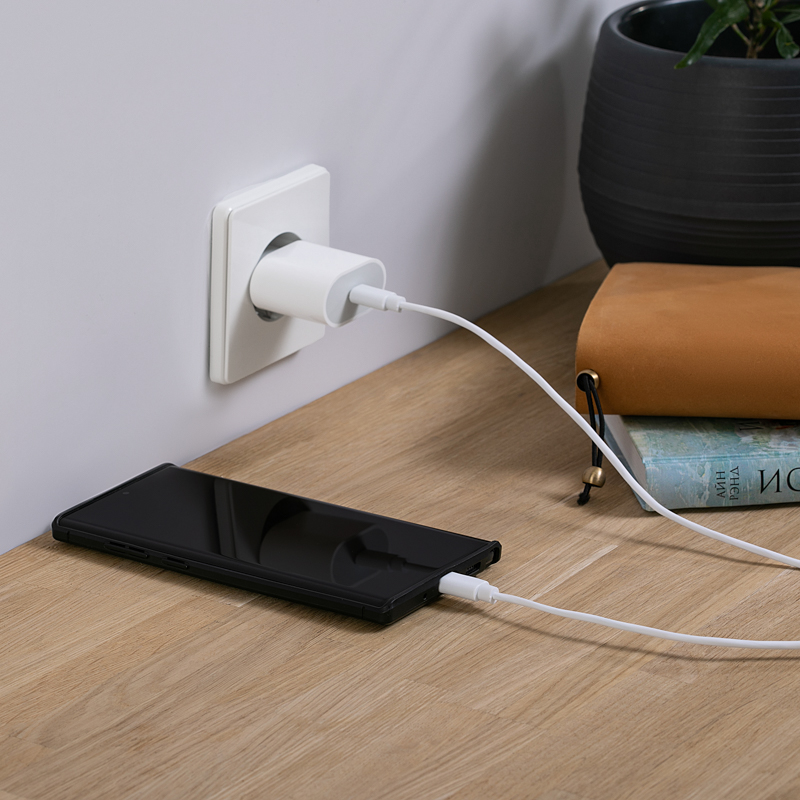 Сетевое зарядное устройство USB-C, 20Вт в комплекте с кабелем USB-C – USB-C REXANT — фото