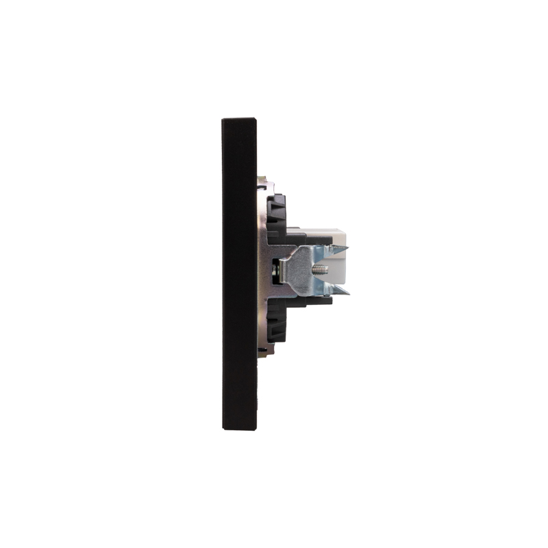 Розетка STRONG компьютерная RJ45 кат6 с/у антрацит KRANZ — фото
