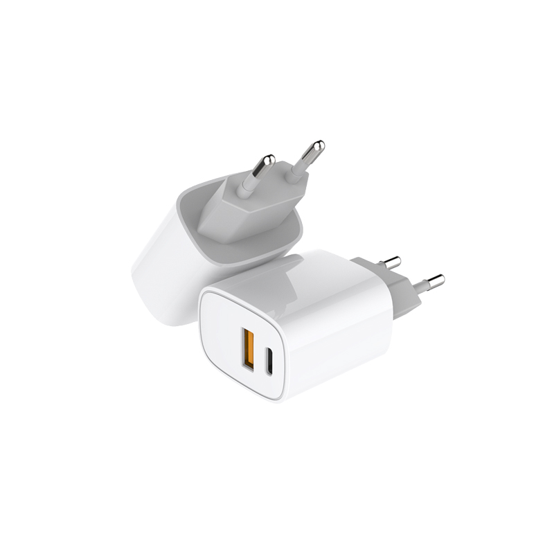 Сетевое зарядное устройство с двумя портами USB-A + USB-C, 20Вт REXANT — фото