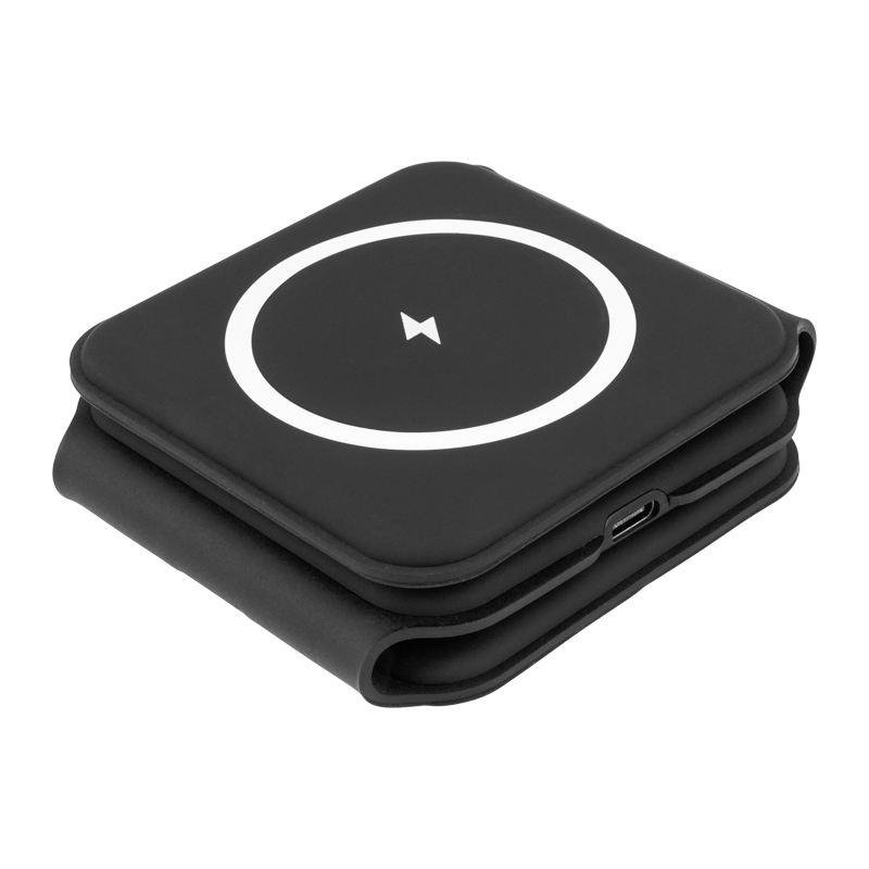 Беспроводное зарядное устройство с MagSafe 3в1, Qi, 15Вт, черный REXANT — фото