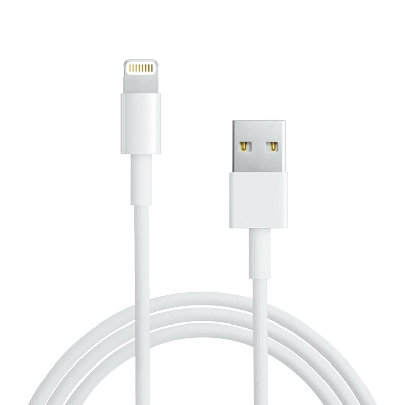 Кабель USB-A – Lightning, 2,4А, 2м, ПВХ, белый REXANT — фото