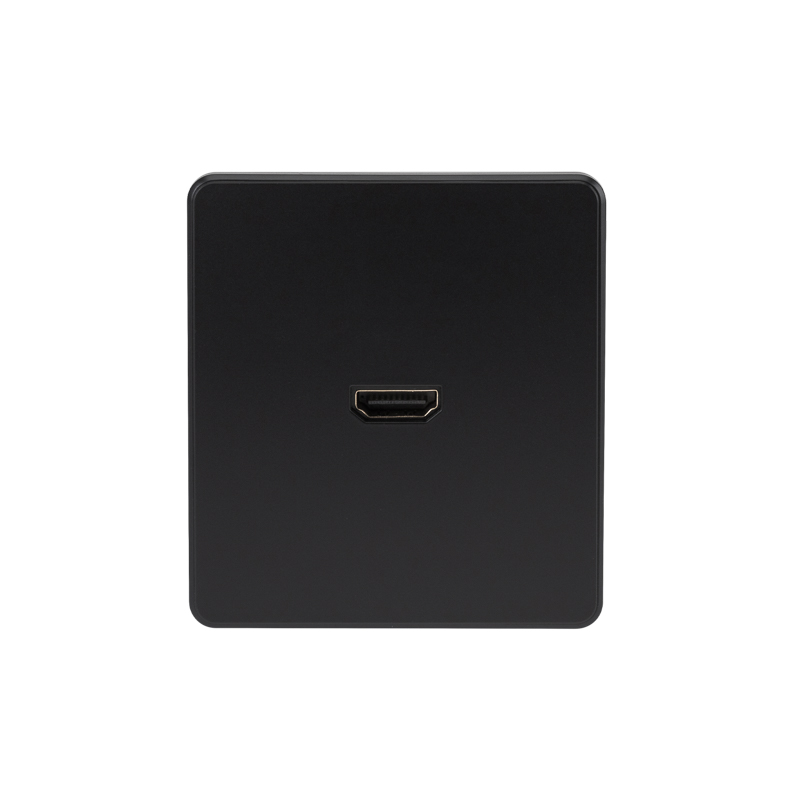 Розетка ROUND HDMI с/у оникс KRANZ — фото