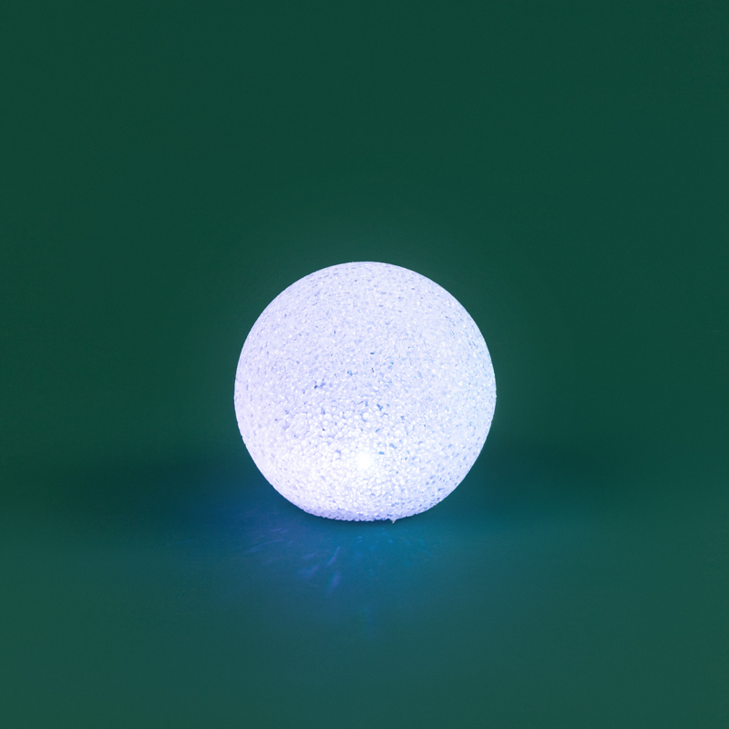 Фигура светодиодная Снежок RGB, 14 см — фото
