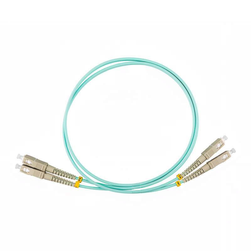 Патч-корд оптический многомодовый (MM) 50/125 OM3 разъемы LC/UPC-LC/UPC 3мм дуплекс LSZH 10м бирюзовый (аква) REXANT