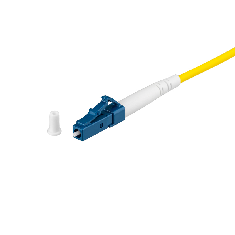 Патч-корд оптический одномодовый (SM) 9/125 OS2 разъемы LC/UPC-LC/UPC 3мм симплекс LSZH 7м желтый REXANT — фото