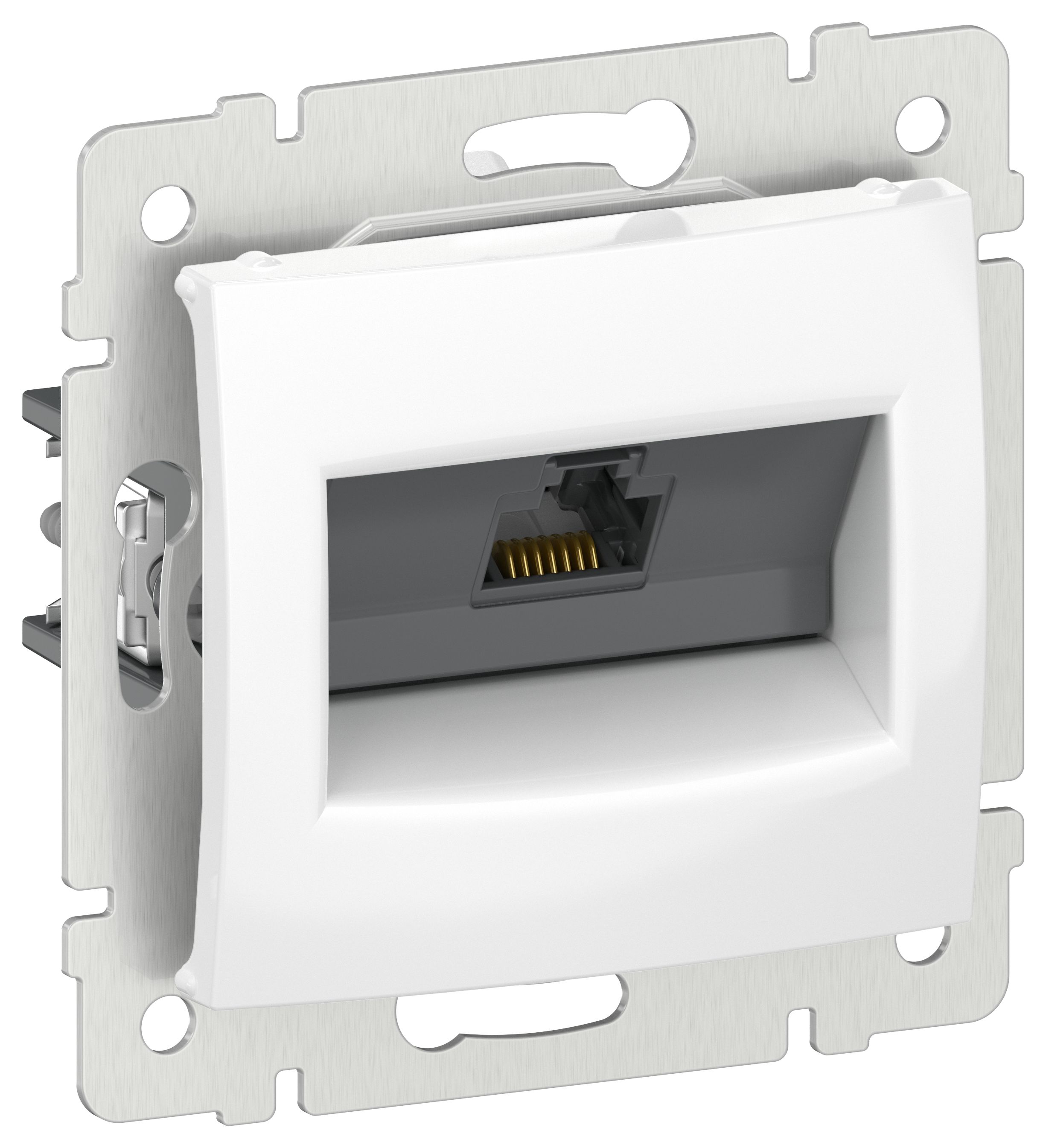 IEKVALENA Розетка компьютерная RJ45 категория 6 UTP 6941071 белый IEK