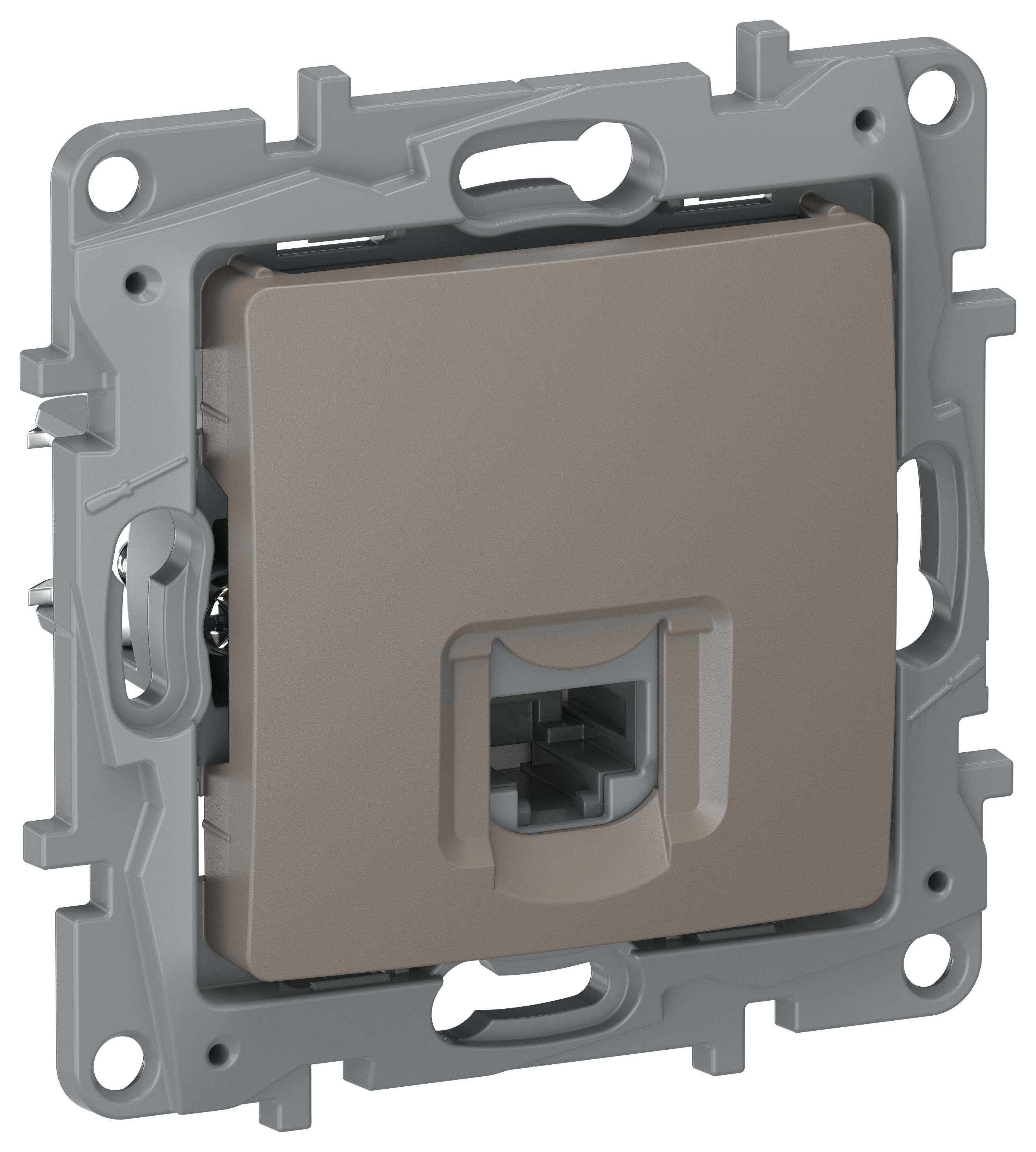 IEKETIKA Розетка компьютерная RJ45 категория 5Е UTP 6714411 капучино IEK