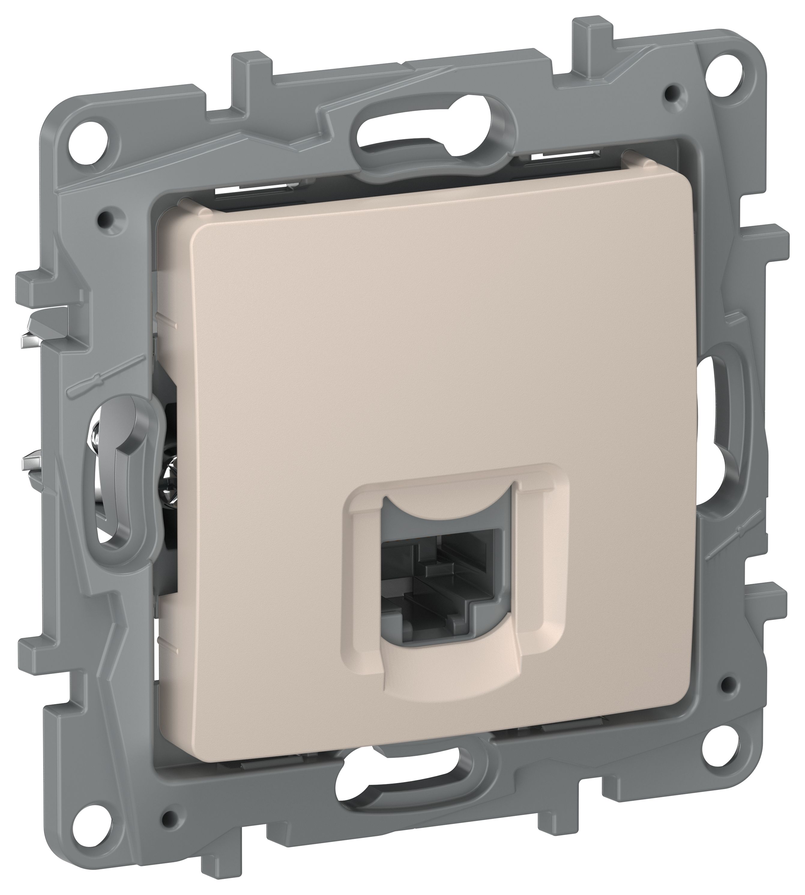 IEKETIKA Розетка компьютерная RJ45 категория 6 UTP 6711531 песочный IEK