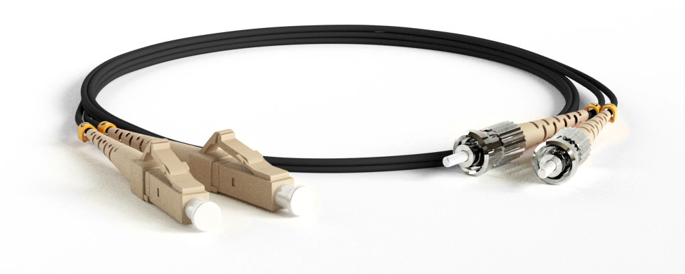 Hyperline FC-D2-50-LC/UR-ST/UR-H-10M-LSZH-BK Патч-корд волоконно-оптический (шнур) MM 50/125 (OM2), LC-ST, UPC, duplex, 2.0 мм, LSZH, 10 м, черный (замена FC-D2-50-LC/PR-ST/PR-H-10M-LSZH-BK)