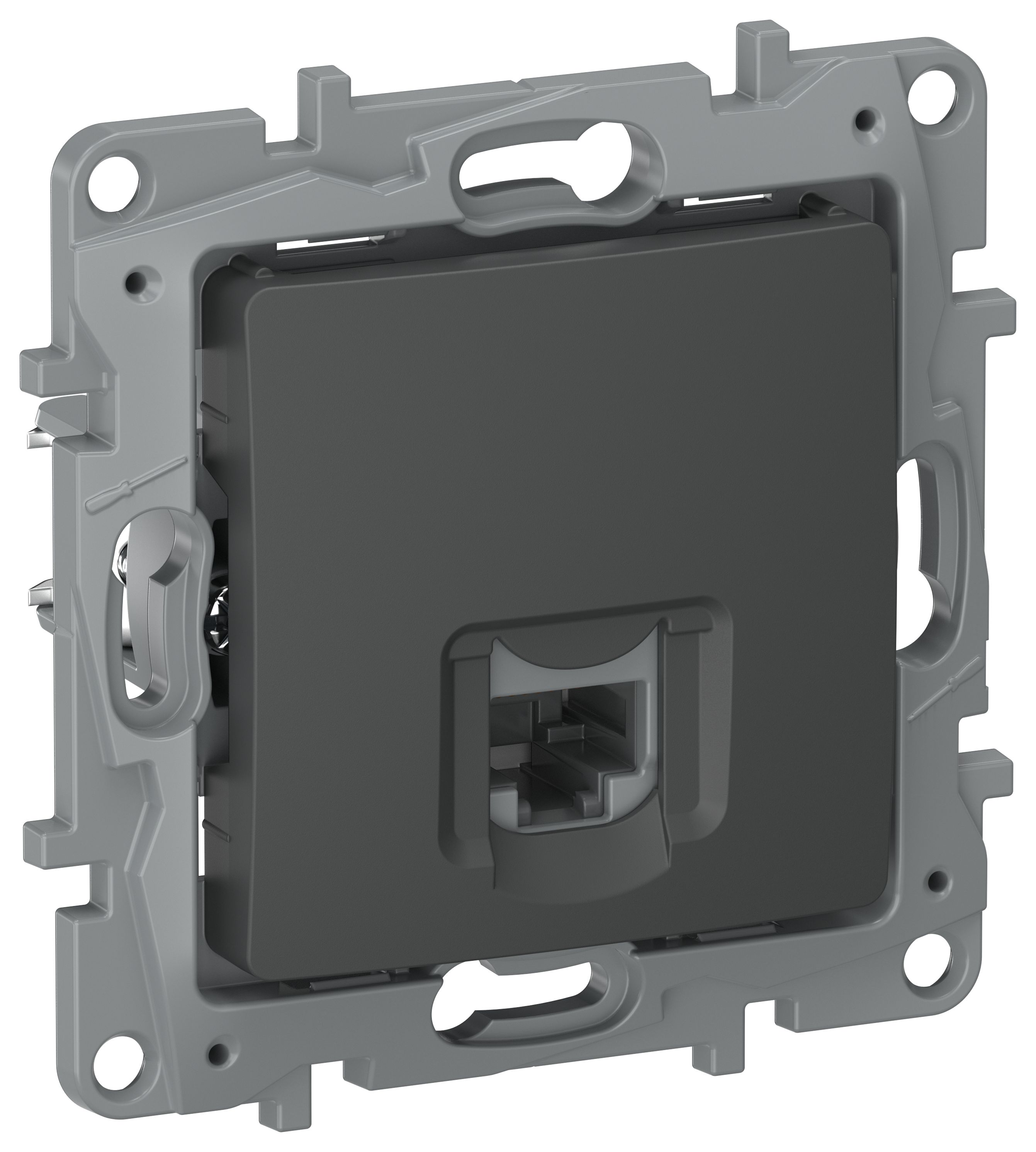 IEKETIKA Розетка компьютерная RJ45 категория 5Е UTP 6712411 графит IEK