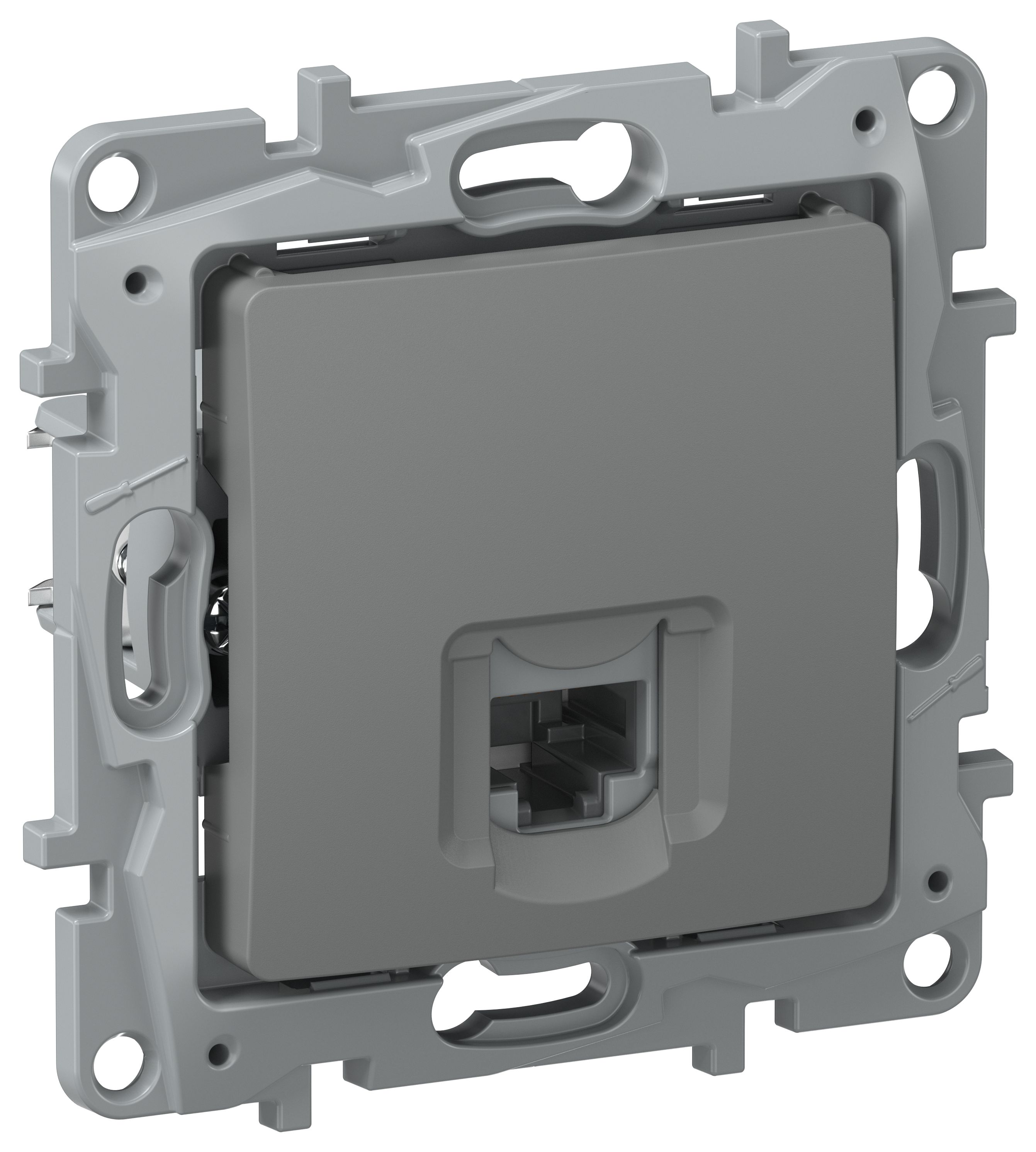 IEKETIKA Розетка компьютерная RJ45 категория 5Е UTP 6715411 мокрый асфальт IEK