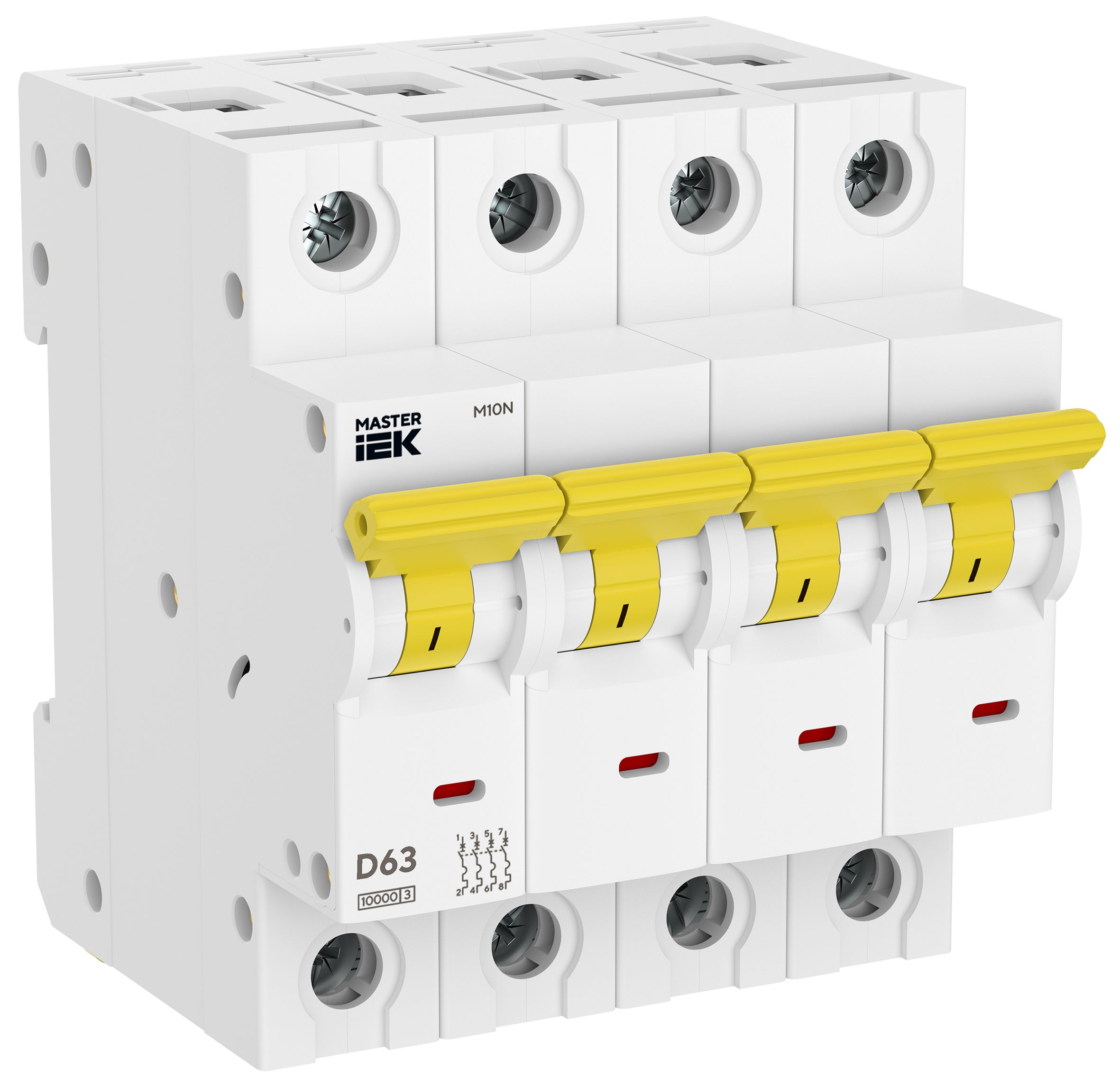 Автоматический выключатель M10N 3P D 63А MASTER IEK