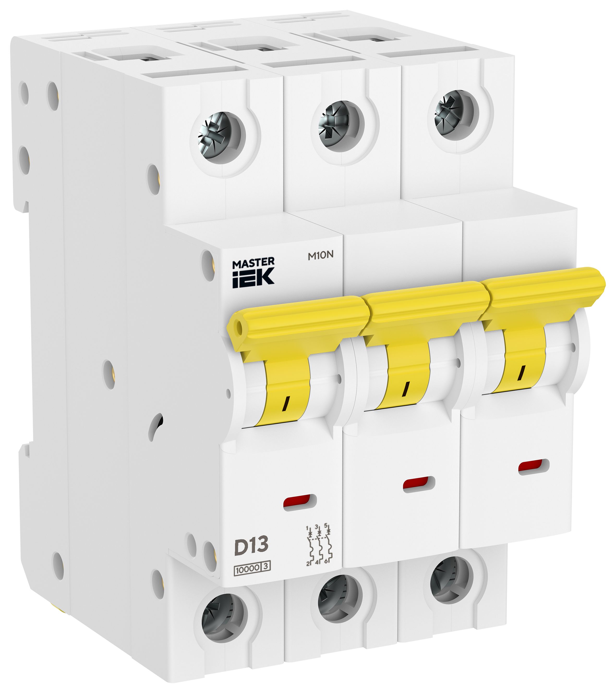 Автоматический выключатель M10N 3P D 13А MASTER IEK