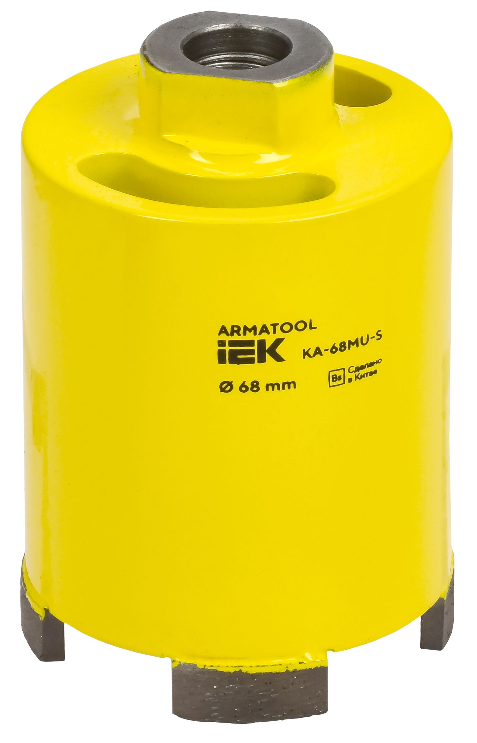 ARMATOOL Коронка алмазная для дрелей с микроударом (верхнее пылеудаление) KA-68MU-S IEK — фото