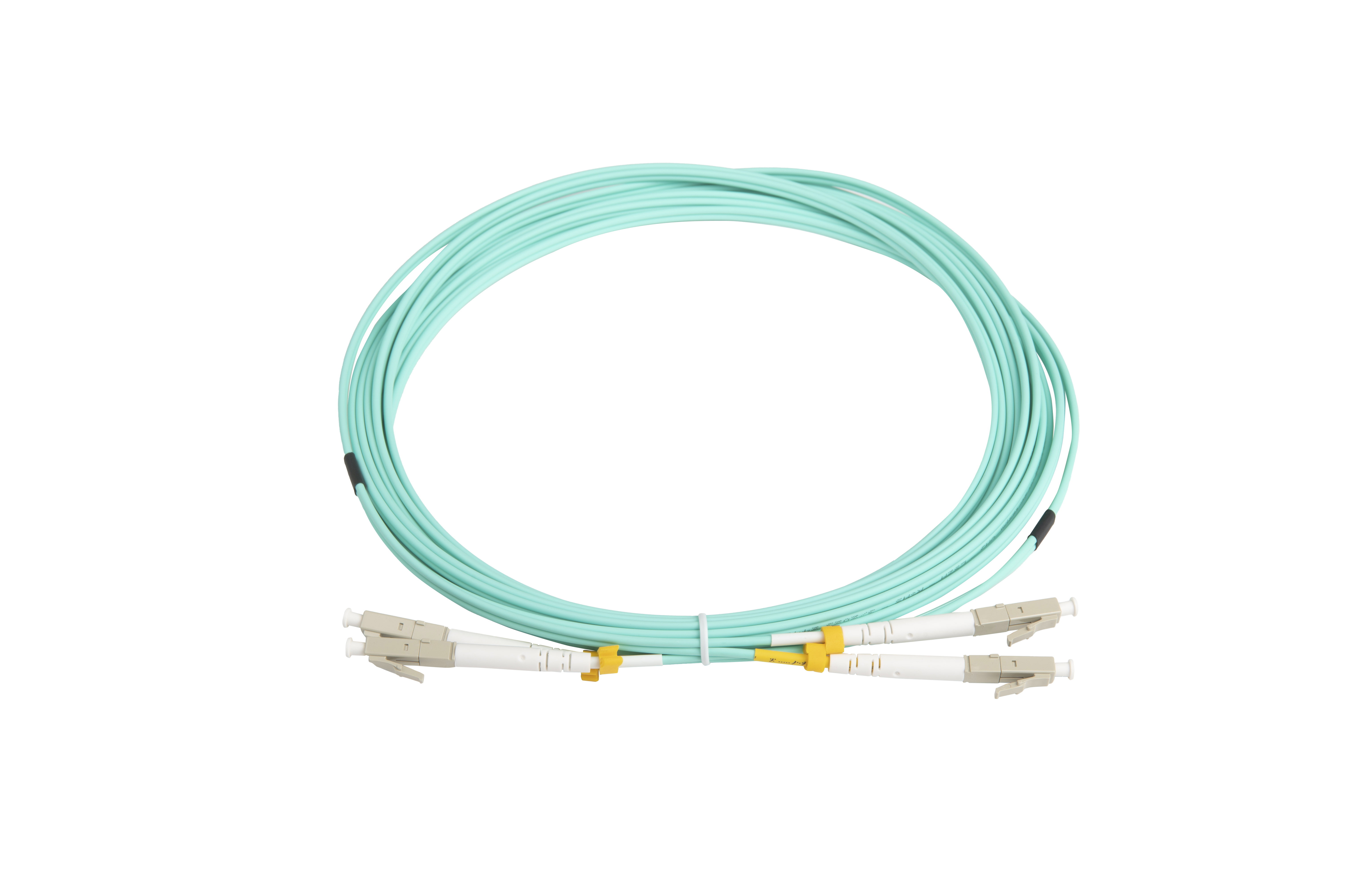 Hyperline FC-D2-503-LC/UR-LC/UR-H-5M-LSZH-AQ Патч-корд волоконно-оптический (шнур) MM 50/125 (OM3), LC-LC, UPC, duplex, 2.0 мм, до 100G, LSZH, 5 м (замена FC-D2-503-LC/PR-LC/PR-H-5M-LSZH-AQ)