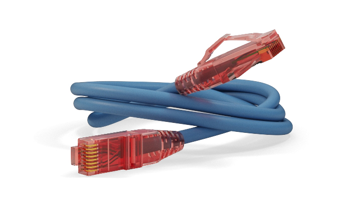 Hyperline PC-LPM-UTP-RJ45-RJ45-C5e-15M-LSZH-BL Патч-корд RJ-45/RJ-45, неэкранированный U/UTP, категория 5e (100% Fluke Component Tested), 24AWG, LSZH, 15 м, синий — фото