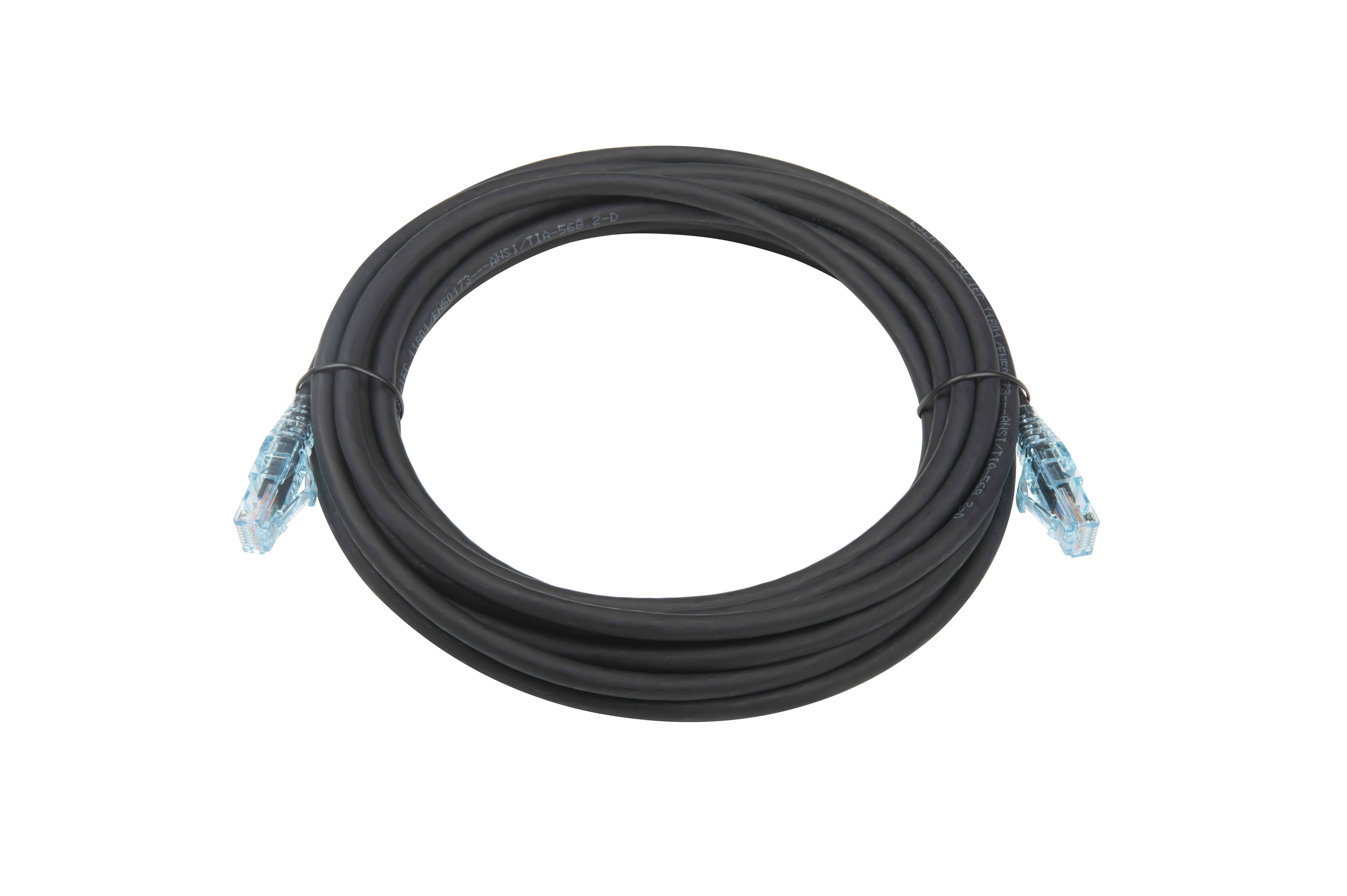 Hyperline PC-LPM-UTP-RJ45-RJ45-C6-5M-LSZH-BK Патч-корд RJ-45/RJ-45, неэкранированный U/UTP, категория 6 (100% Fluke Component Tested), 24AWG, LSZH, 5 м, черный — фото
