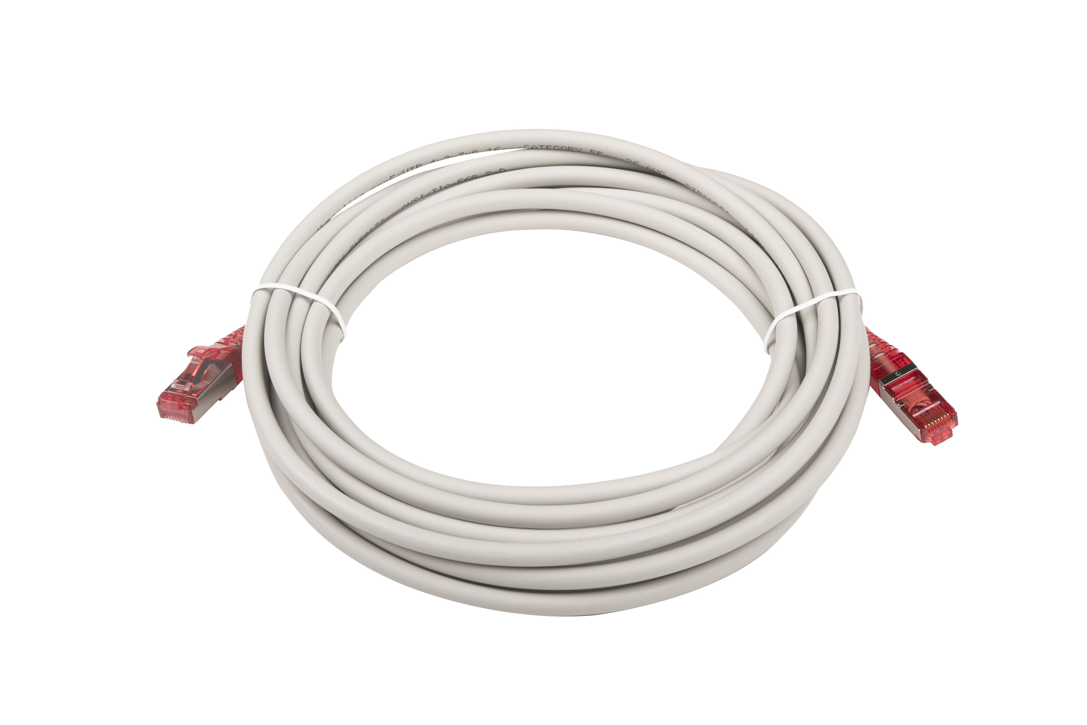 Hyperline PC-LPM-STP-RJ45-RJ45-C5e-5M-LSZH-GY Патч-корд F/UTP, экранированный, Cat.5e (100% Fluke Component Tested), LSZH, 5 м, серый — фото