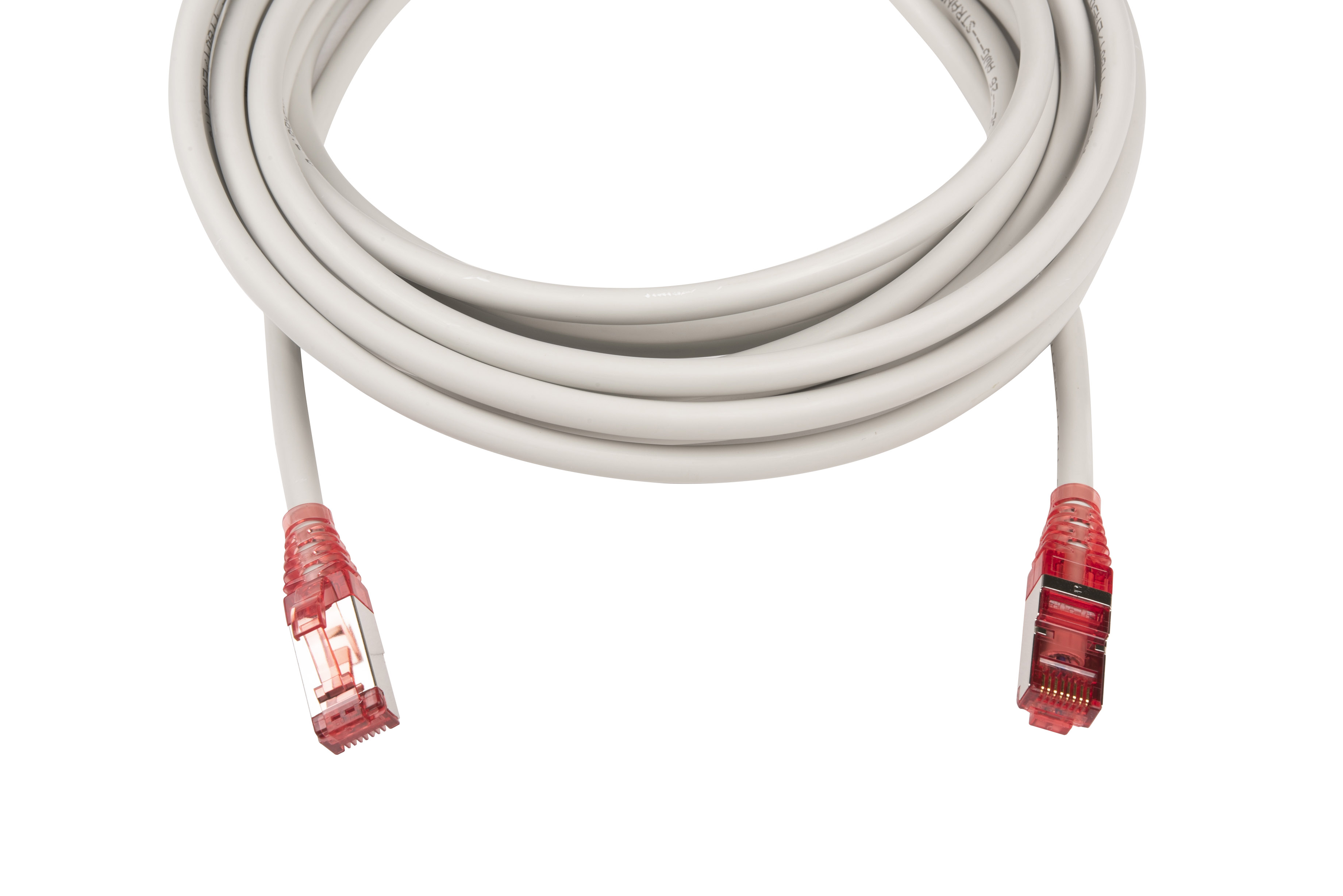 Hyperline PC-LPM-STP-RJ45-RJ45-C5e-5M-LSZH-GY Патч-корд F/UTP, экранированный, Cat.5e (100% Fluke Component Tested), LSZH, 5 м, серый — фото