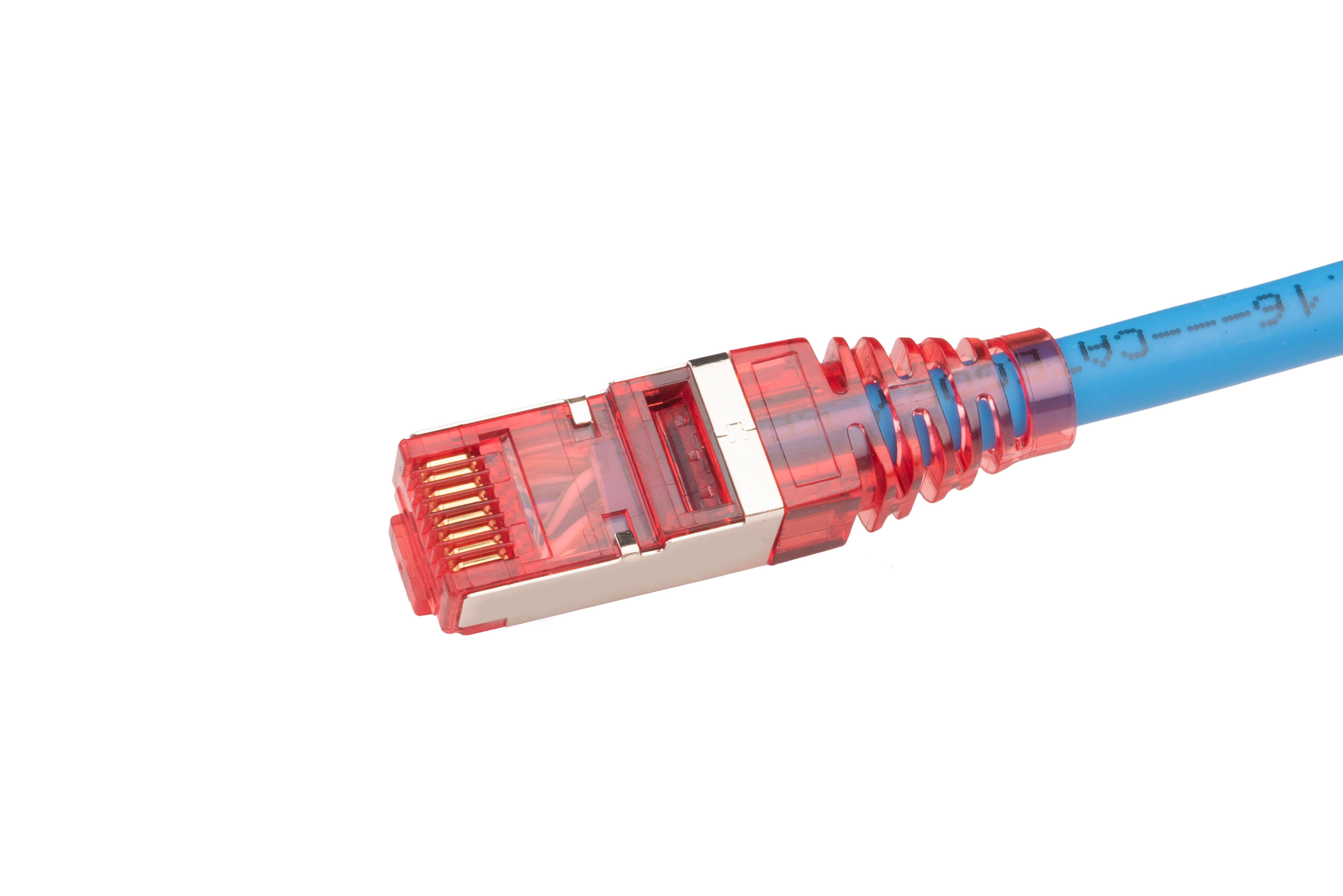 Hyperline PC-LPM-STP-RJ45-RJ45-C5e-2M-LSZH-BL Патч-корд F/UTP, экранированный, Cat.5e (100% Fluke Component Tested), LSZH, 2 м, синий — фото