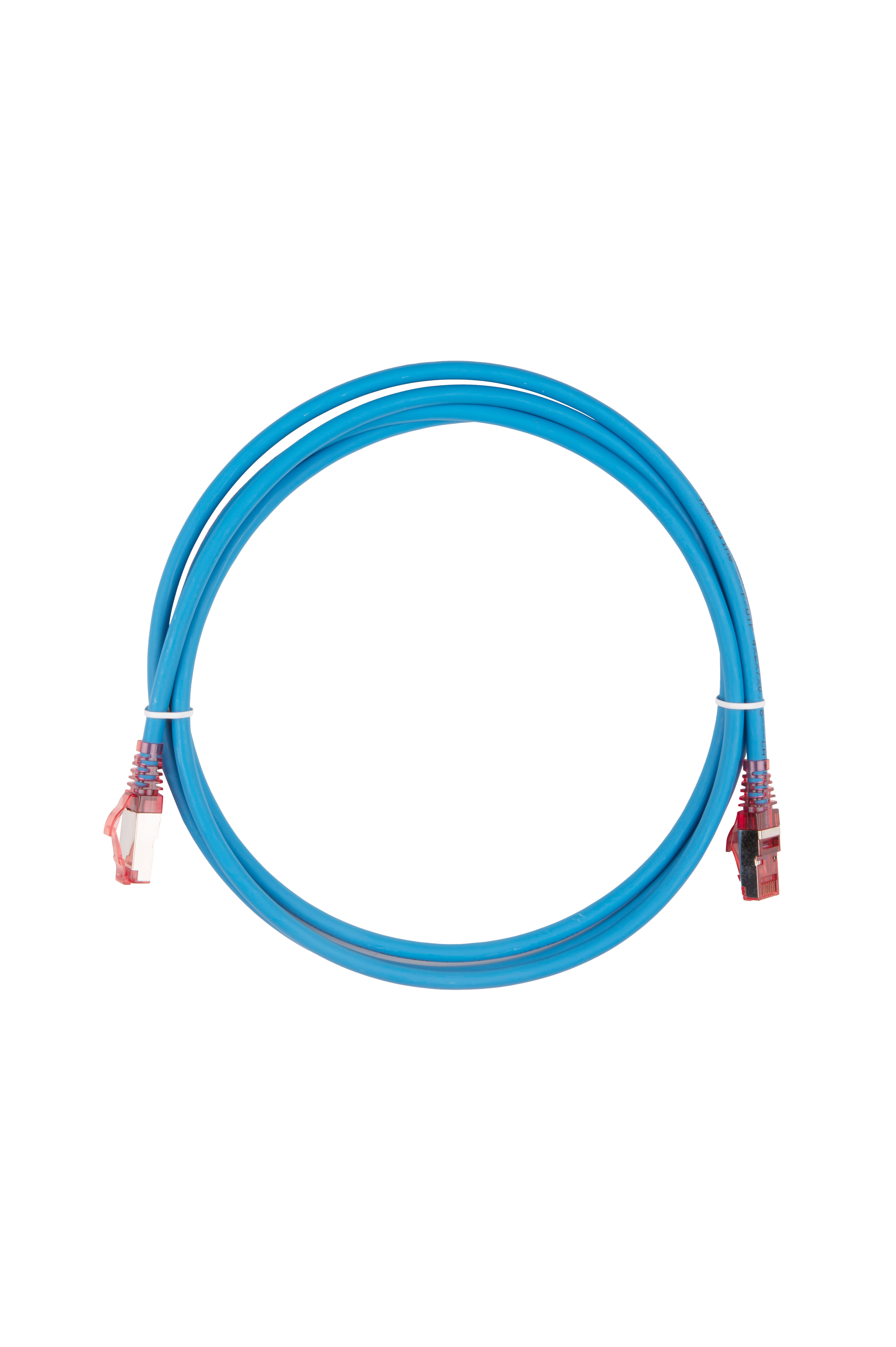 Hyperline PC-LPM-STP-RJ45-RJ45-C5e-2M-LSZH-BL Патч-корд F/UTP, экранированный, Cat.5e (100% Fluke Component Tested), LSZH, 2 м, синий — фото