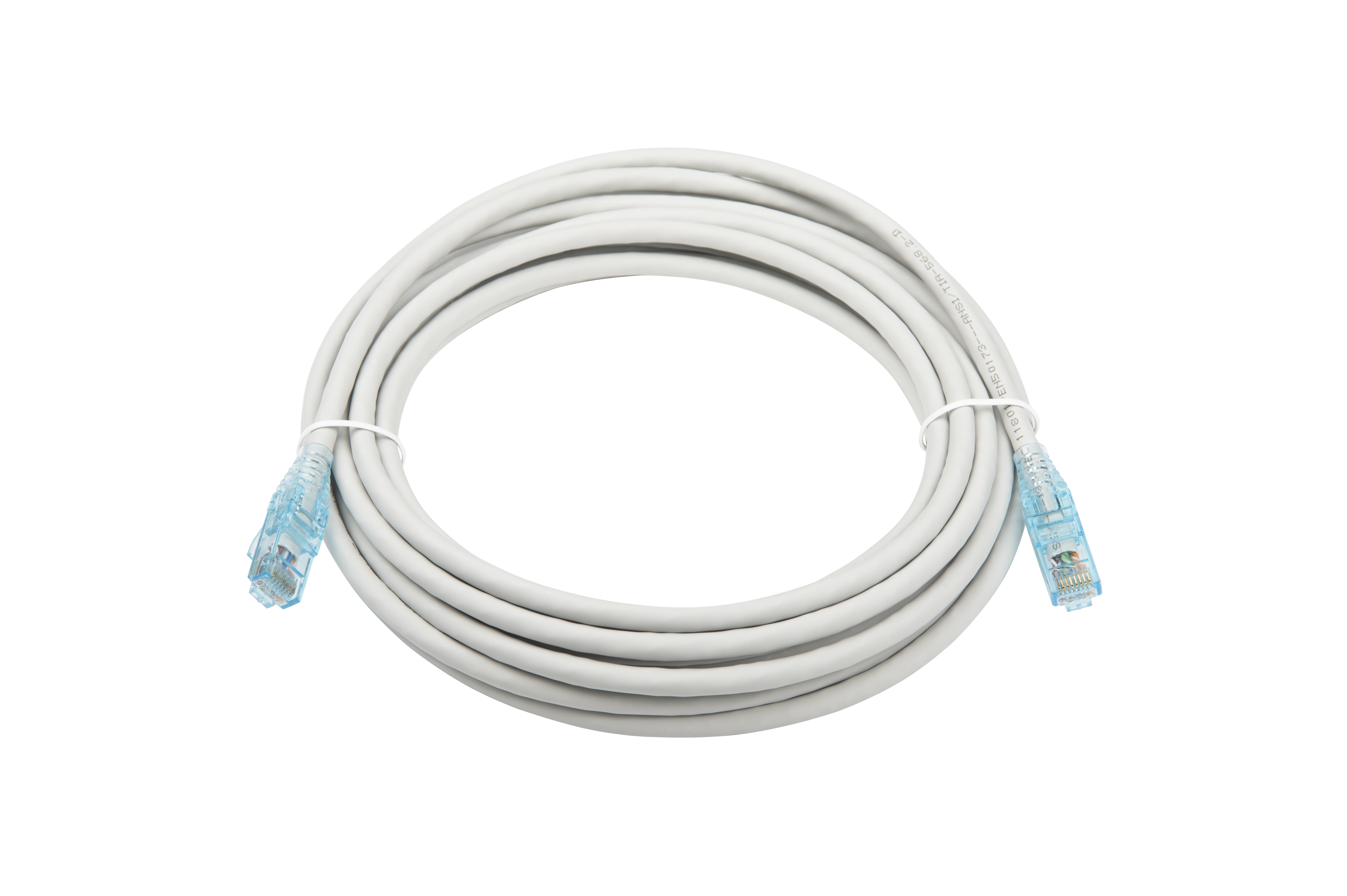 Hyperline PC-LPM-UTP-RJ45-RJ45-C6-5M-LSZH-GY Патч-корд RJ-45/RJ-45, неэкранированный U/UTP, категория 6 (100% Fluke Component Tested), 24AWG, LSZH, 5 м, серый — фото