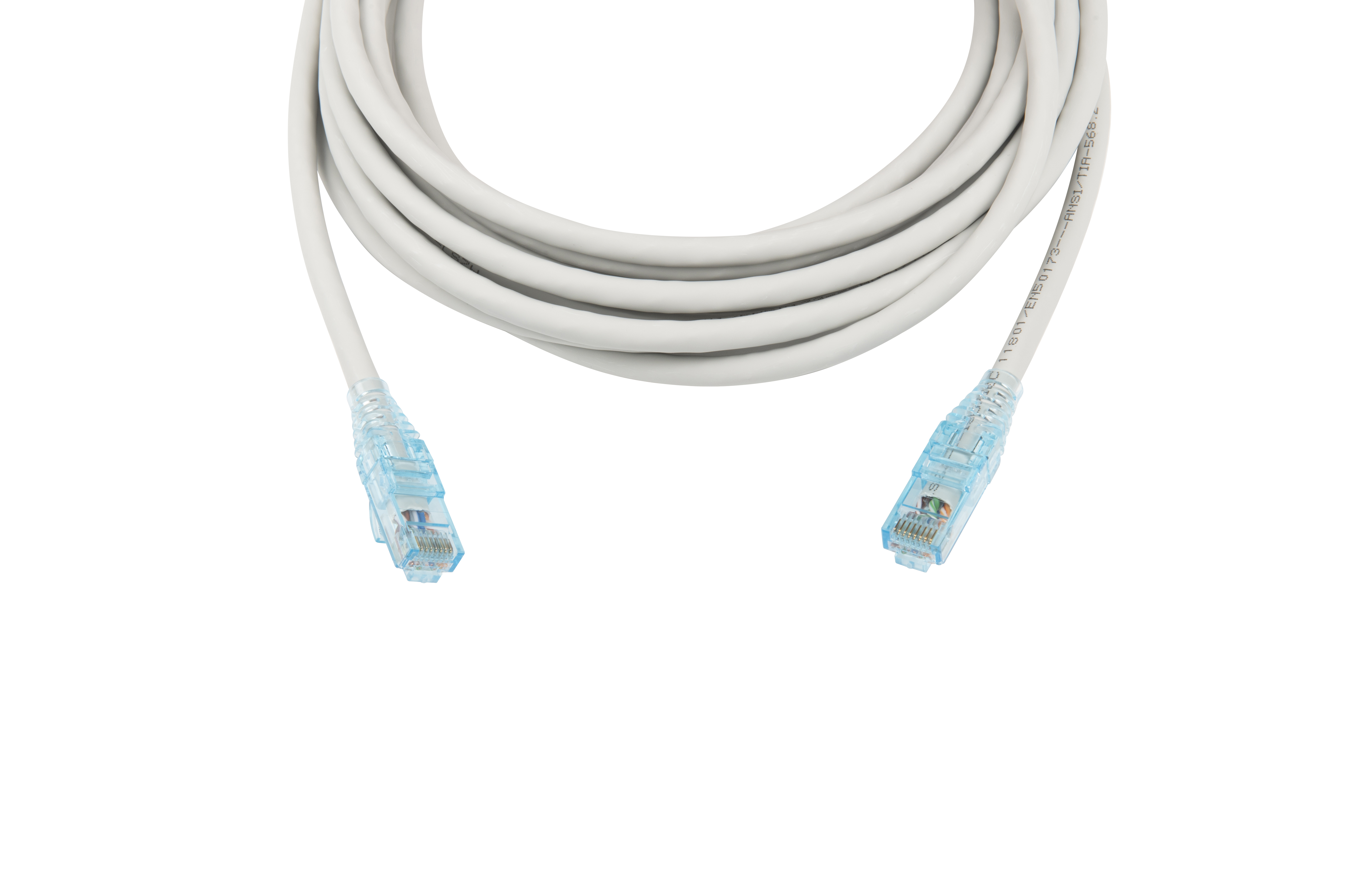 Hyperline PC-LPM-UTP-RJ45-RJ45-C6-5M-LSZH-GY Патч-корд RJ-45/RJ-45, неэкранированный U/UTP, категория 6 (100% Fluke Component Tested), 24AWG, LSZH, 5 м, серый — фото