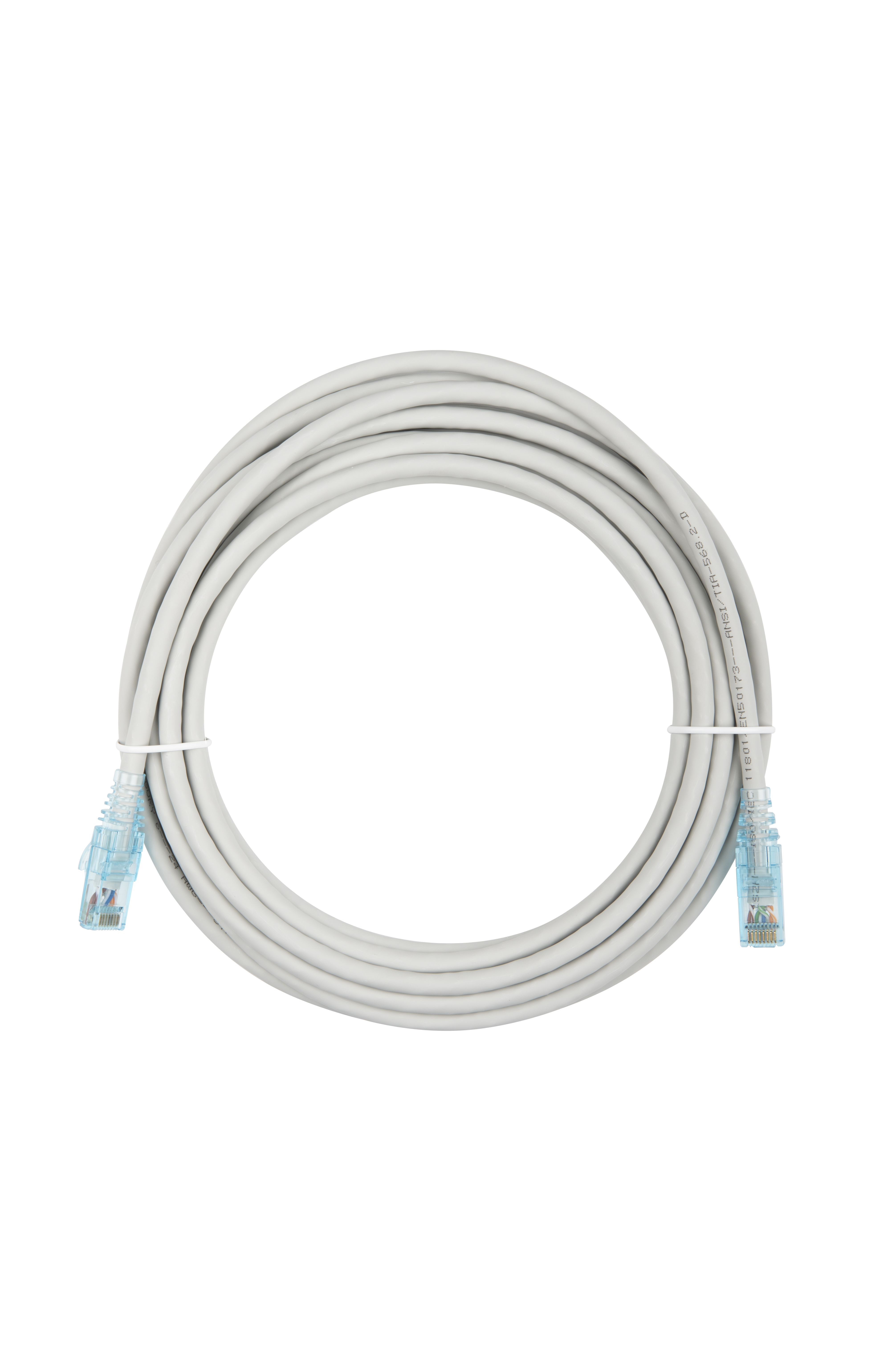 Hyperline PC-LPM-UTP-RJ45-RJ45-C6-5M-LSZH-GY Патч-корд RJ-45/RJ-45, неэкранированный U/UTP, категория 6 (100% Fluke Component Tested), 24AWG, LSZH, 5 м, серый — фото