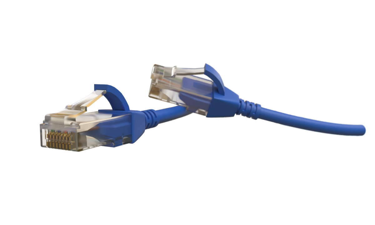 Hyperline PC-LPT-UTP-RJ45-RJ45-C6-3M-LSZH-BL Патч-корд RJ-45/RJ-45, неэкранированный U/UTP, категория 6 (100% Fluke Component Tested), 28AWG, LSZH, 3 м, синий