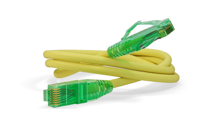 Hyperline PC-LPM-UTP-RJ45-RJ45-C6a-3M-LSZH-YL Патч-корд U/UTP, Cat.6a (100% Fluke Component Tested), 10G, LSZH, 3 м, желтый — фото