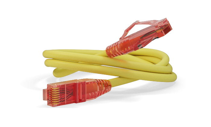 Hyperline PC-LPM-UTP-RJ45-RJ45-C5e-15M-LSZH-YL Патч-корд RJ-45/RJ-45, неэкранированный U/UTP, категория 5e (100% Fluke Component Tested), 24AWG, LSZH, 15 м, желтый — фото