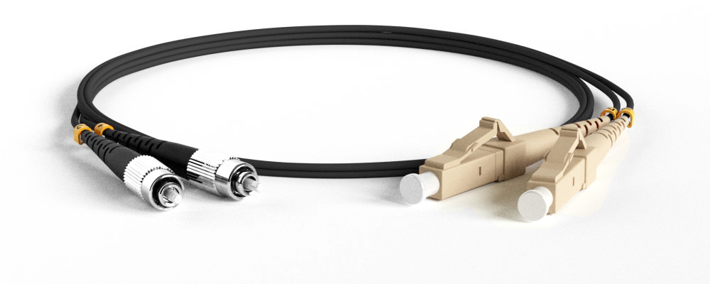 Hyperline FC-D2-50-FC/UR-LC/UR-H-1M-LSZH-BK Патч-корд волоконно-оптический (шнур) MM 50/125 (OM2), FC-LC, UPC, duplex, 2.0 мм, LSZH, 1 м, черный (замена FC-D2-50-FC/PR-LC/PR-H-1M-LSZH-BK)