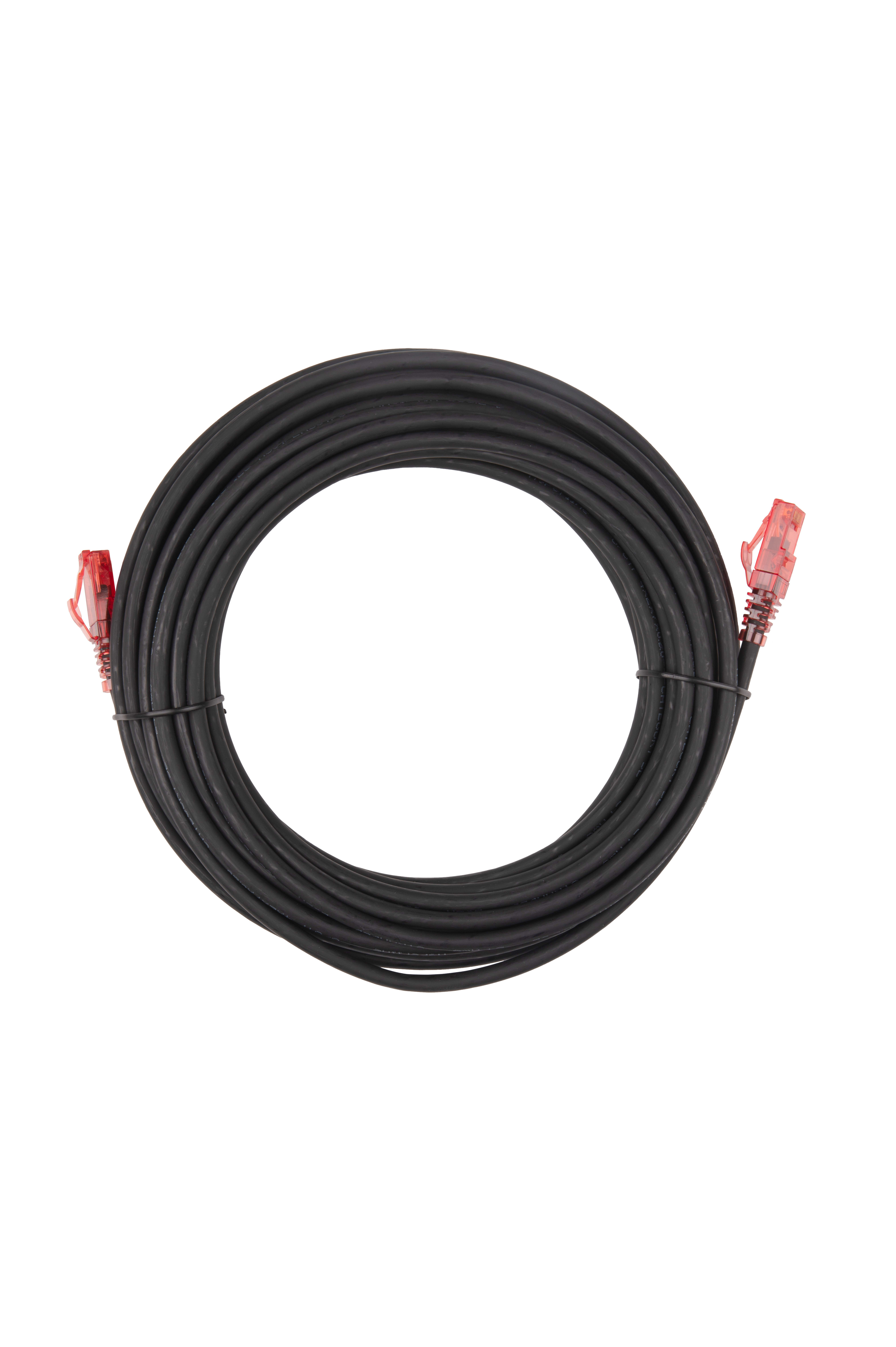 Hyperline PC-LPM-UTP-RJ45-RJ45-C5e-10M-LSZH-BK Патч-корд RJ-45/RJ-45, неэкранированный U/UTP, категория 5e (100% Fluke Component Tested), 24AWG, LSZH, 10 м, черный — фото