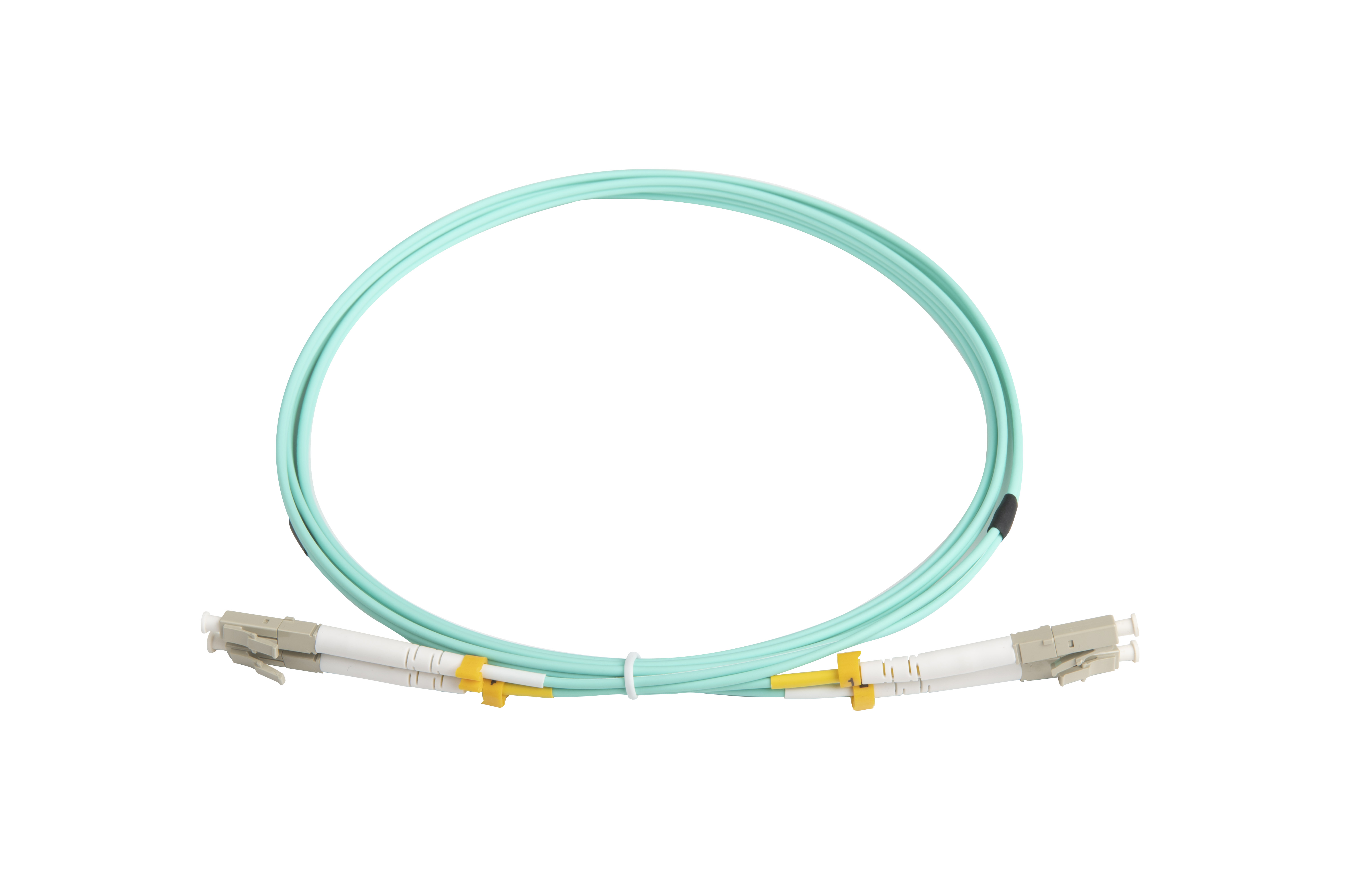 Hyperline FC-D2-503-LC/UR-LC/UR-H-2M-LSZH-AQ Патч-корд волоконно-оптический (шнур) MM 50/125 (OM3), LC-LC, UPC, duplex, 2.0 мм, до 100G, LSZH, 2 м (замена FC-D2-503-LC/PR-LC/PR-H-2M-LSZH-AQ)