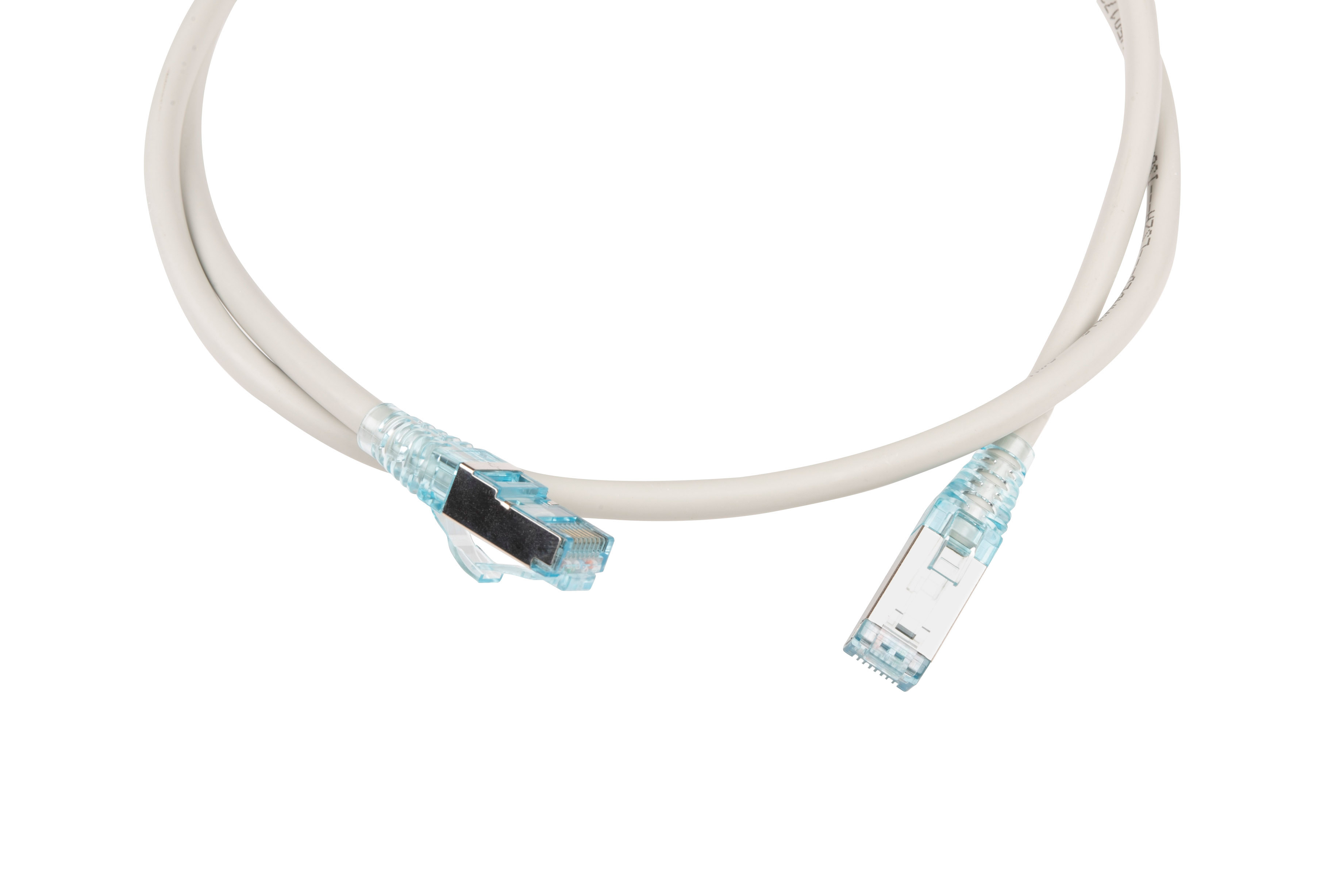 Hyperline PC-LPM-STP-RJ45-RJ45-C6-1M-LSZH-GY Патч-корд RJ-45/RJ-45, экранированный U/FTP, категория 6 (100% Fluke Component Tested), 26AWG, LSZH, 1 м, серый — фото