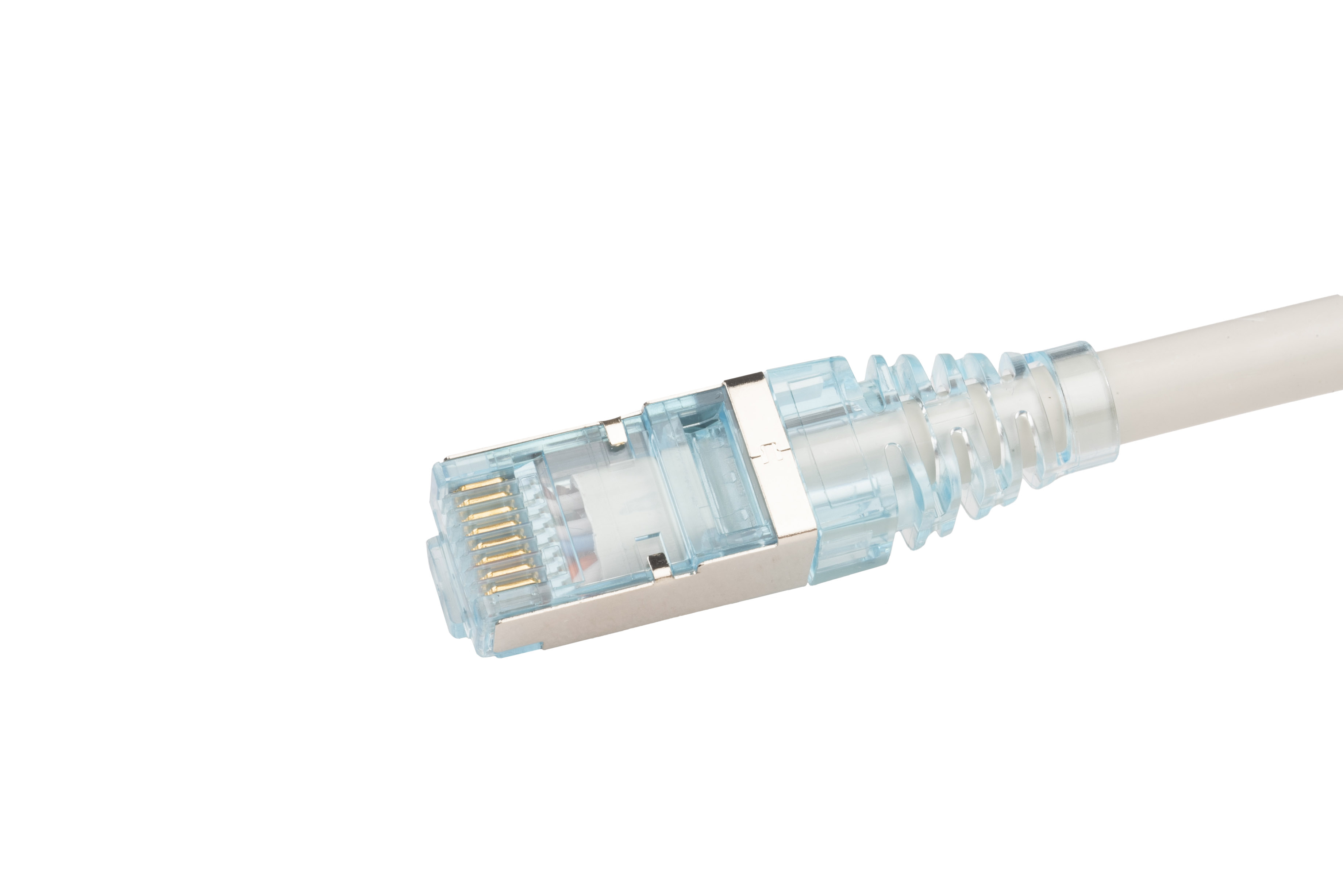 Hyperline PC-LPM-STP-RJ45-RJ45-C6-1M-LSZH-GY Патч-корд RJ-45/RJ-45, экранированный U/FTP, категория 6 (100% Fluke Component Tested), 26AWG, LSZH, 1 м, серый — фото