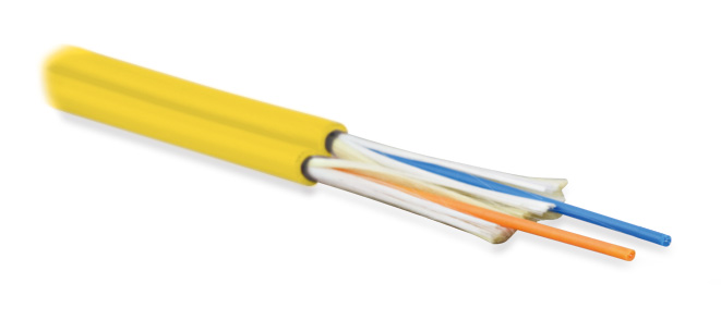 Hyperline FO-D2-IN-9S-2-LSZH-YL Кабель волоконно-оптический 9/125 (OS2) одномодовый, 2 волокна, duplex, zip-cord, плотное буферное покрытие (tight buffer) 2.0 мм, для внутренней прокладки, LSZH, нг(А)-HF, –40°C – +70°C, желтый