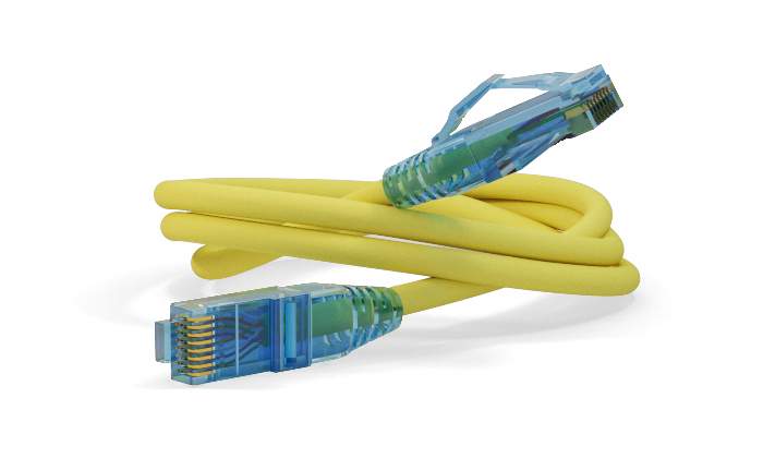 Hyperline PC-LPM-UTP-RJ45-RJ45-C6-10M-LSZH-YL Патч-корд U/UTP, Cat.6 (100% Fluke Component Tested), LSZH, 10 м, желтый — фото