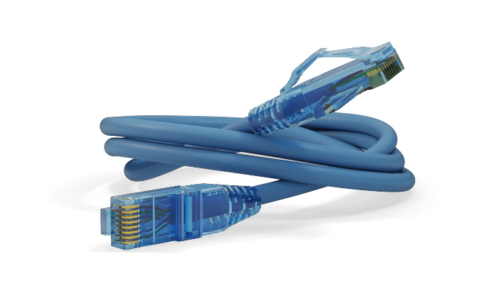 Hyperline PC-LPM-UTP-RJ45-RJ45-C6-3M-LSZH-BL Патч-корд RJ-45/RJ-45, неэкранированный U/UTP, категория 6 (100% Fluke Component Tested), 24AWG, LSZH, 3 м, синий — фото