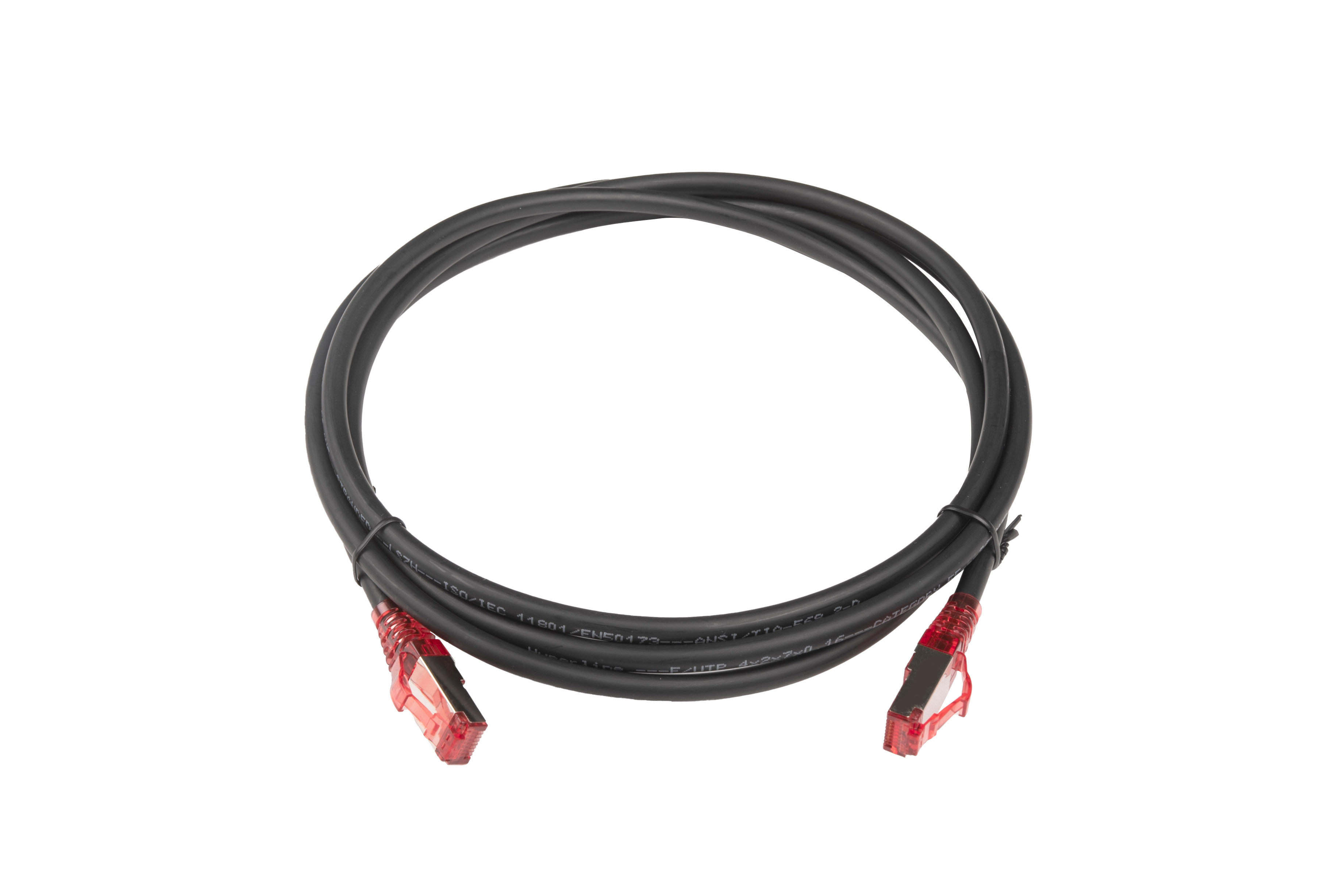 Hyperline PC-LPM-STP-RJ45-RJ45-C5e-2M-LSZH-BK Патч-корд F/UTP, экранированный, Cat.5e (100% Fluke Component Tested), LSZH, 2 м, черный — фото