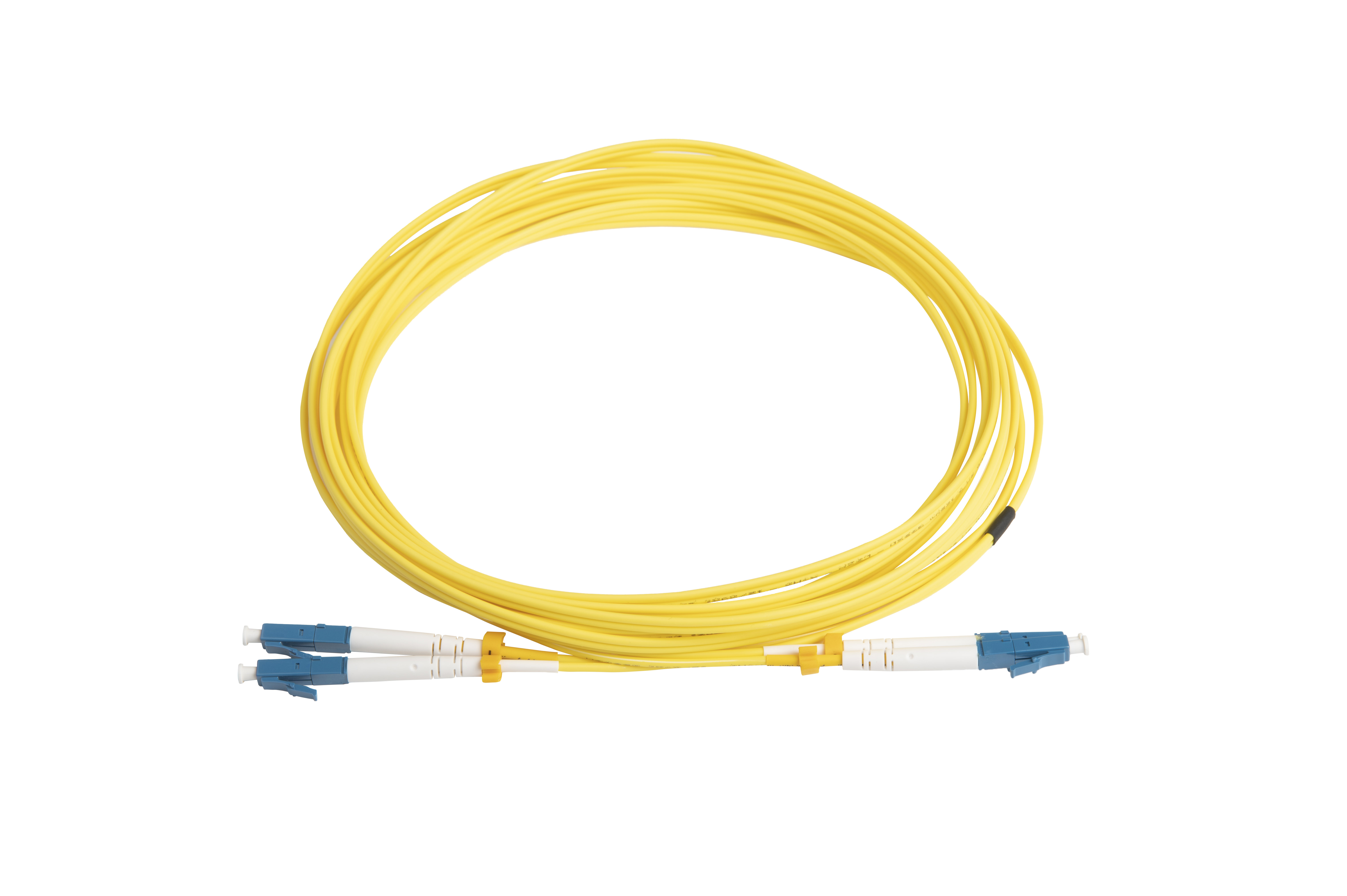 Hyperline FC-D2-9-LC/UR-LC/UR-H-5M-LSZH-YL Патч-корд волоконно-оптический (шнур) SM 9/125 (OS2), LC/UPC-LC/UPC, 2.0 мм, duplex, LSZH, 5 м — фото