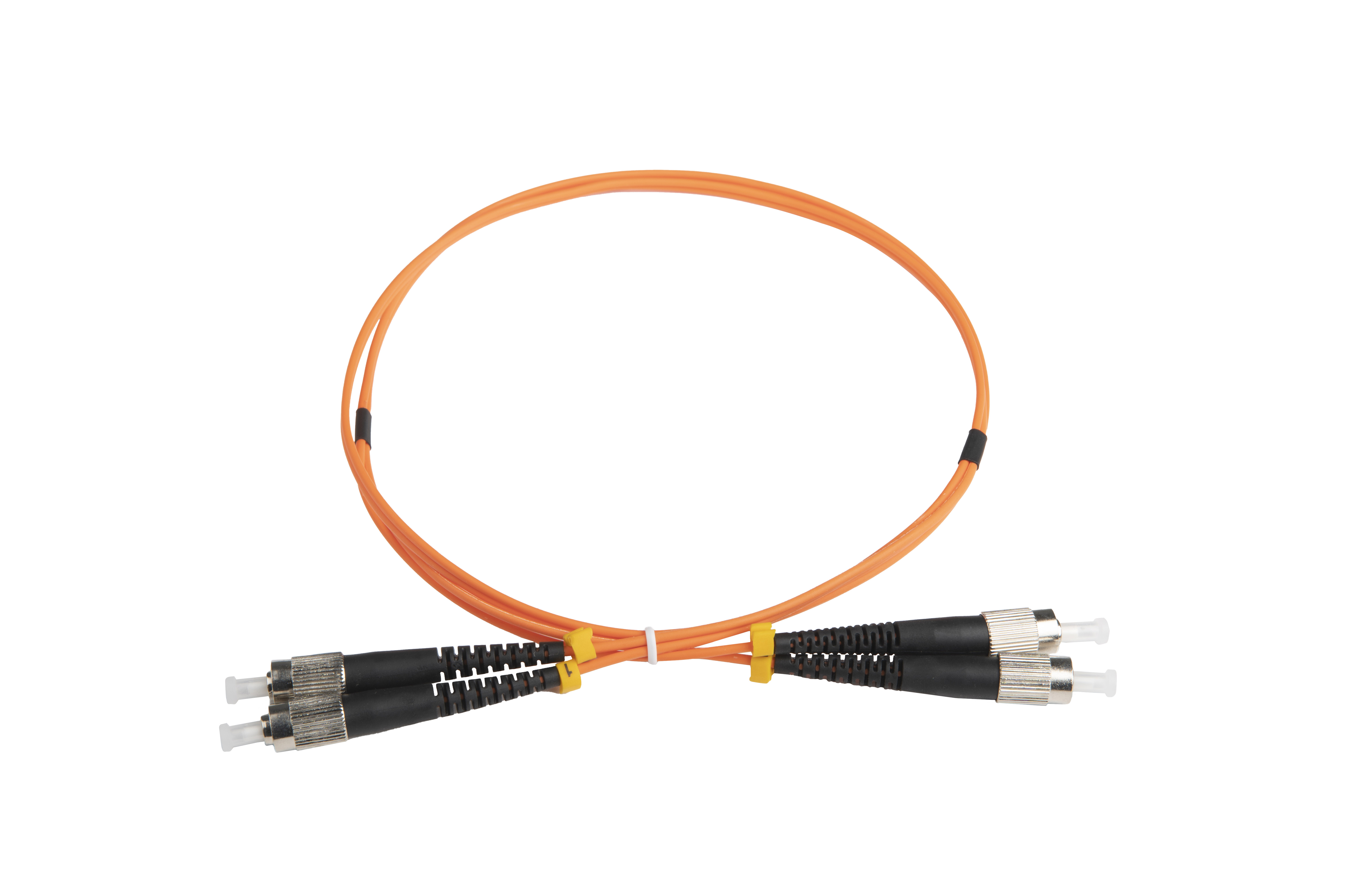 Hyperline FC-D2-50-FC/UR-FC/UR-H-1M-LSZH-OR Патч-корд волоконно-оптический (шнур) MM 50/125 (OM2), FC-FC, UPC, duplex, 2.0 мм, LSZH, 1 м (замена FC-D2-50-FC/PR-FC/PR-H-1M-LSZH-OR)